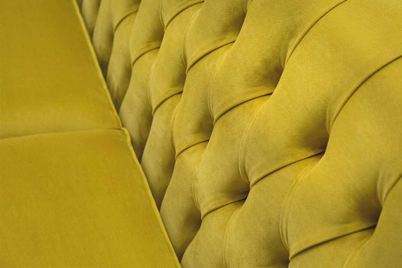 Chesterfield-Sofa, Sofas Textil Wohnzimmer Chesterfield Klassisch Design JVmoebel Sofa