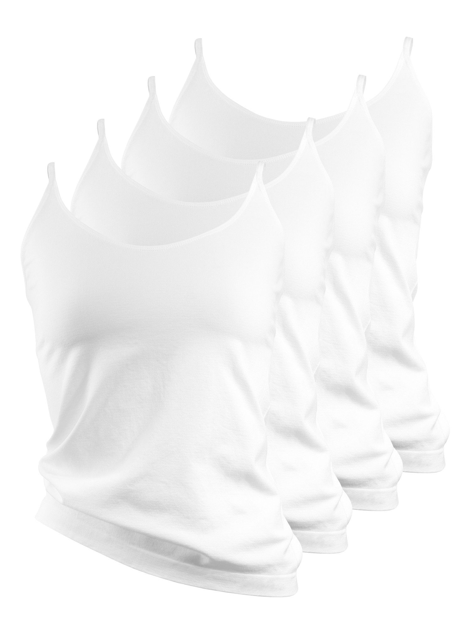 Yenita® Unterhemd Träger Top (4-St) in angenehmer Microfaser-Qualität