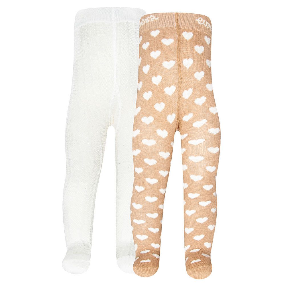 Strumpfhose Strumpfhose 2er Set Herzen/Struktur