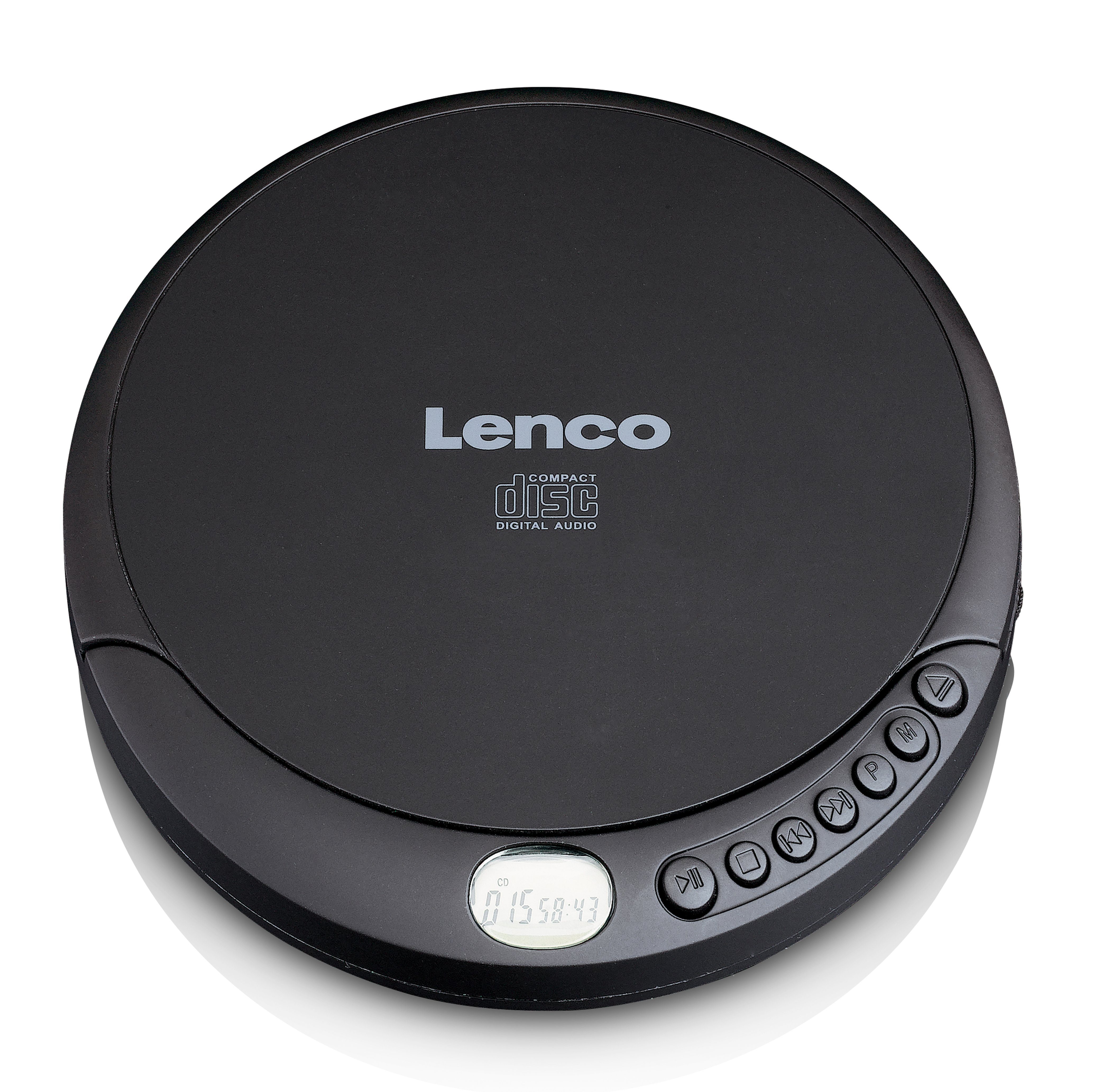 Lenco CD-010 CD-Player (Tragbarer CD-Spieler, LCD, inkl. Kopfhörer & USB-Kabel)