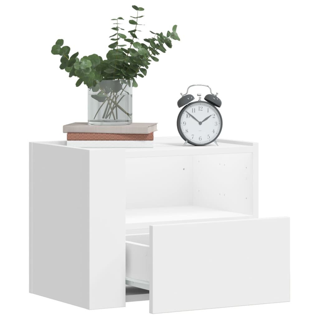 vidaXL Nachttisch Wand-Nachttisch Weiß 45x30x35 cm günstig online kaufen