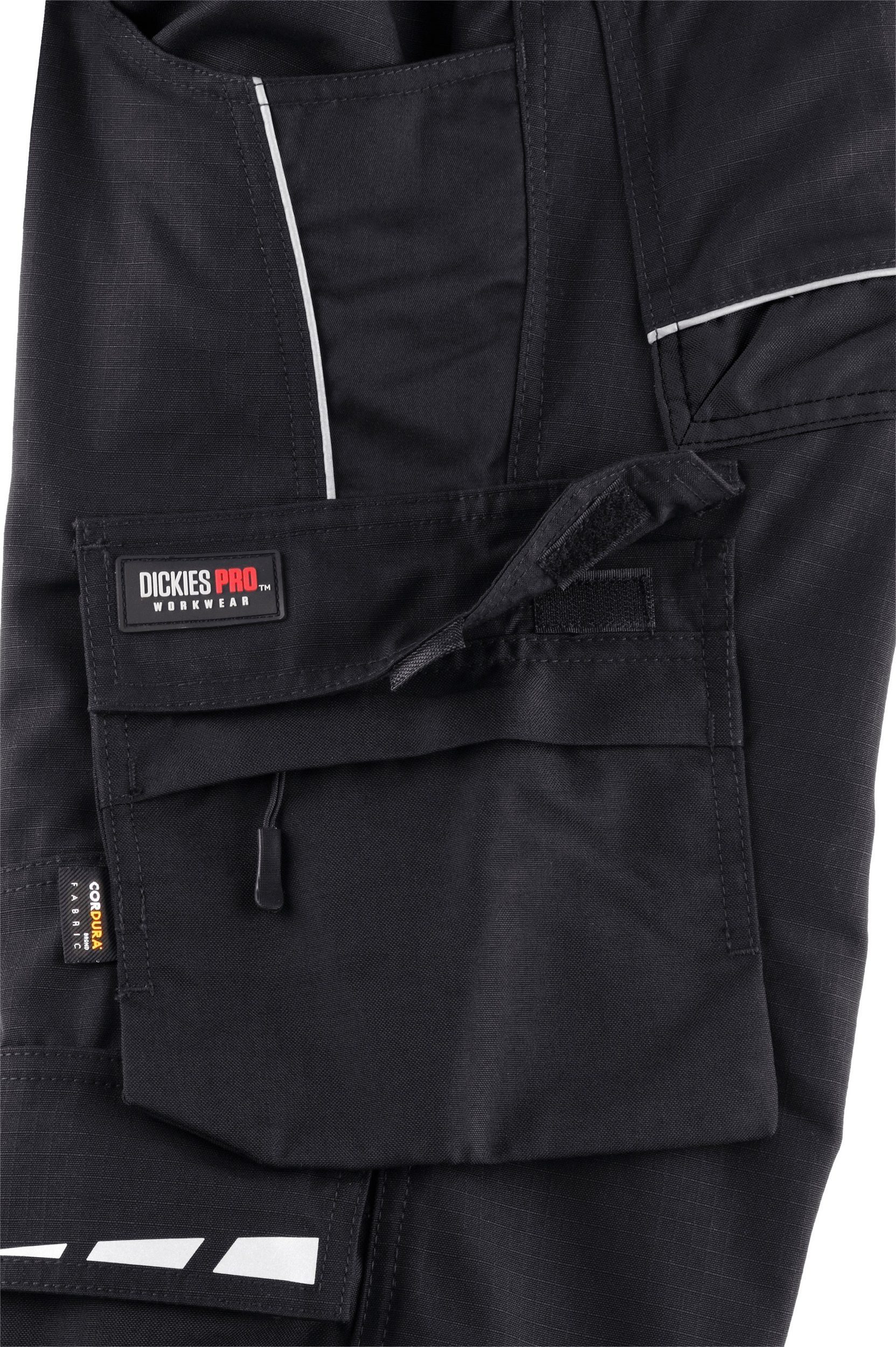 mit Dickies Arbeitshose reflektierenden PRO schwarz Details