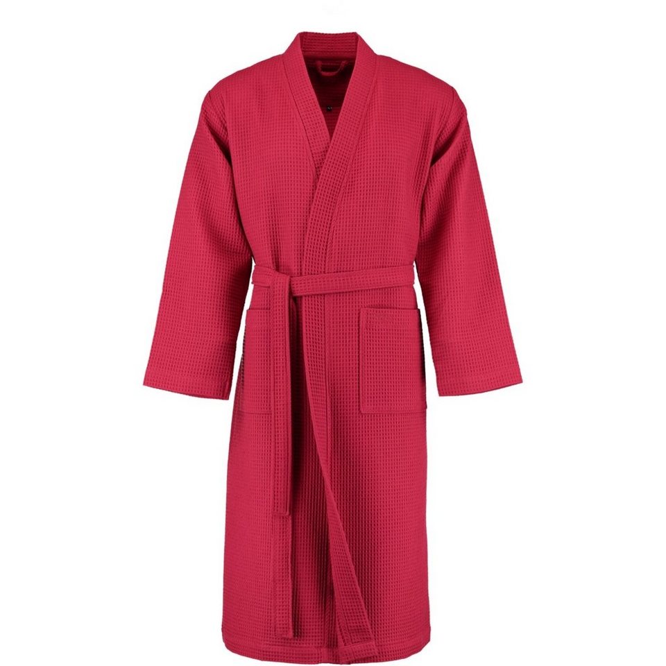 Vossen Unisex-Bademantel Wellington-L Kimono Pique, Kimono, 100% Baumwolle,  100% hochwertige Baumwolle