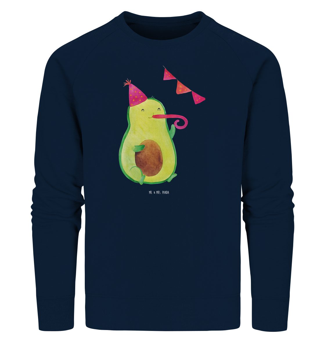 Longpullover Avocado Party Zeit Größe XXL - French Navy - Geschenk, Abifeier, Gesu
