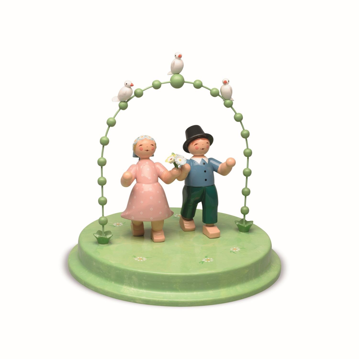 Wendt & Kühn Sammelfigur Liebespaar im Bogen mit drei Täubchen 5407/3