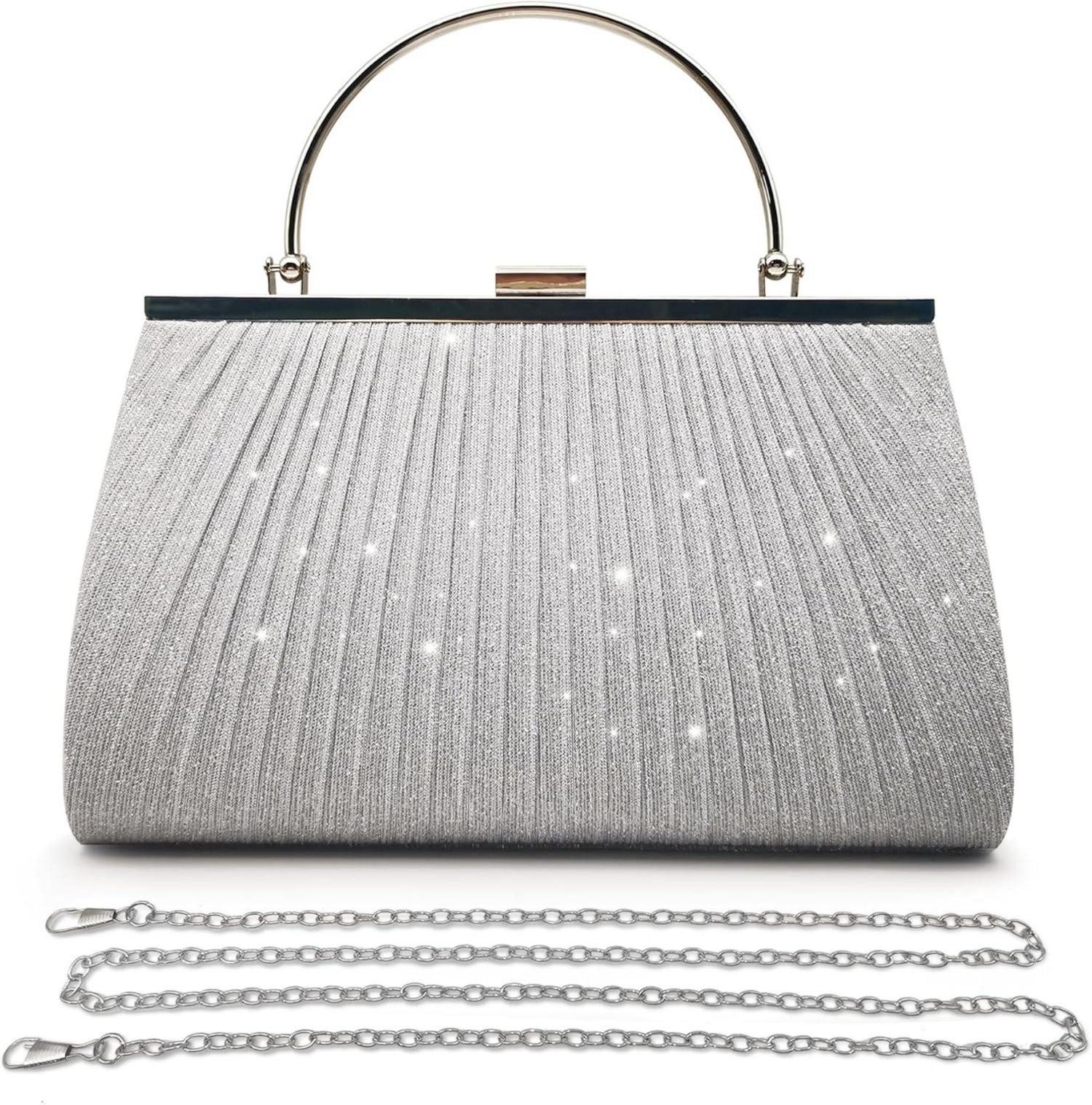 LuxusKollektion Clutch Kleine Glitzer Clutch Tasche günstig online kaufen