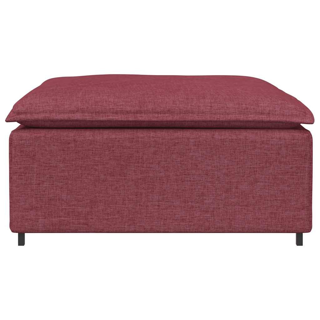 vidaXL Sofaelement Modulares Sofa-Fußhocker-Modul Weinrot 100x100x48 günstig online kaufen