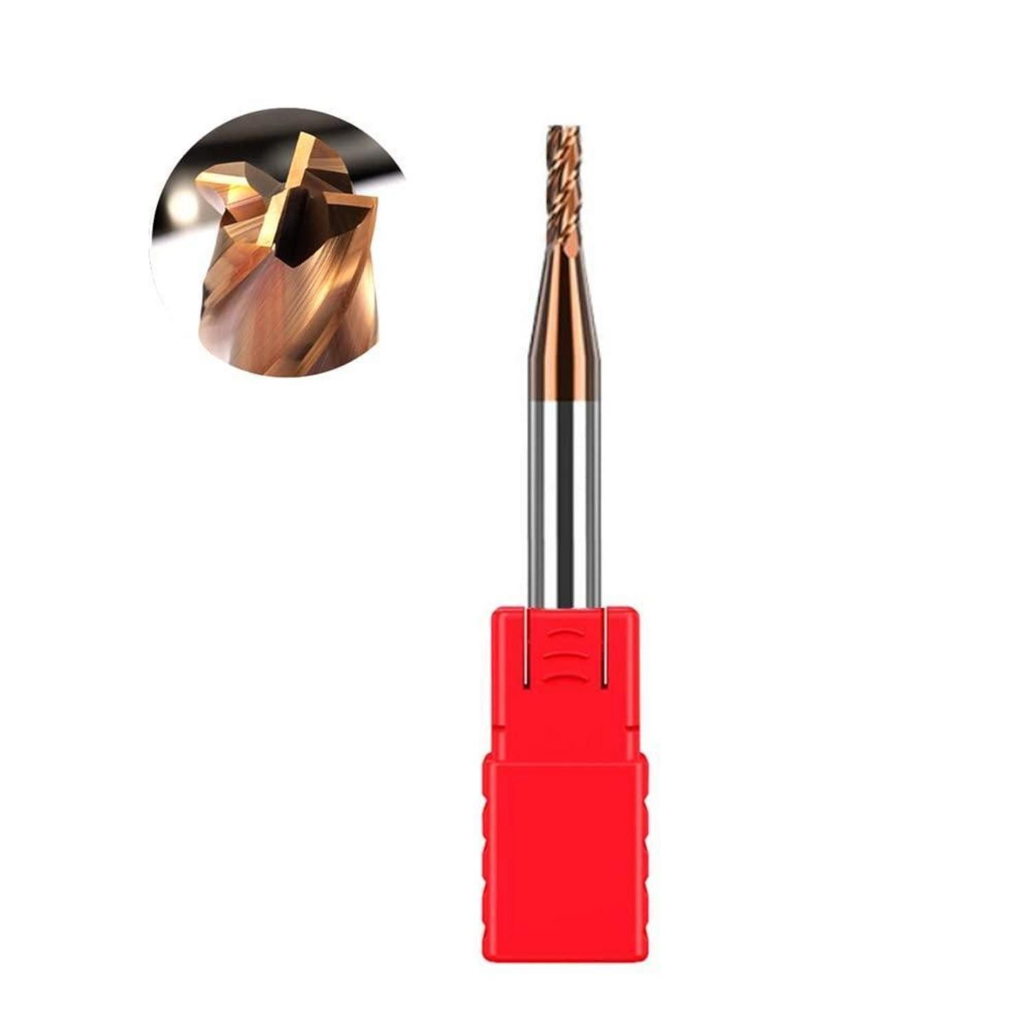 LuxusKollektion Schaftfräser VHM Schaftfräser 2mm 4 Schneiden AlTiN HRC55