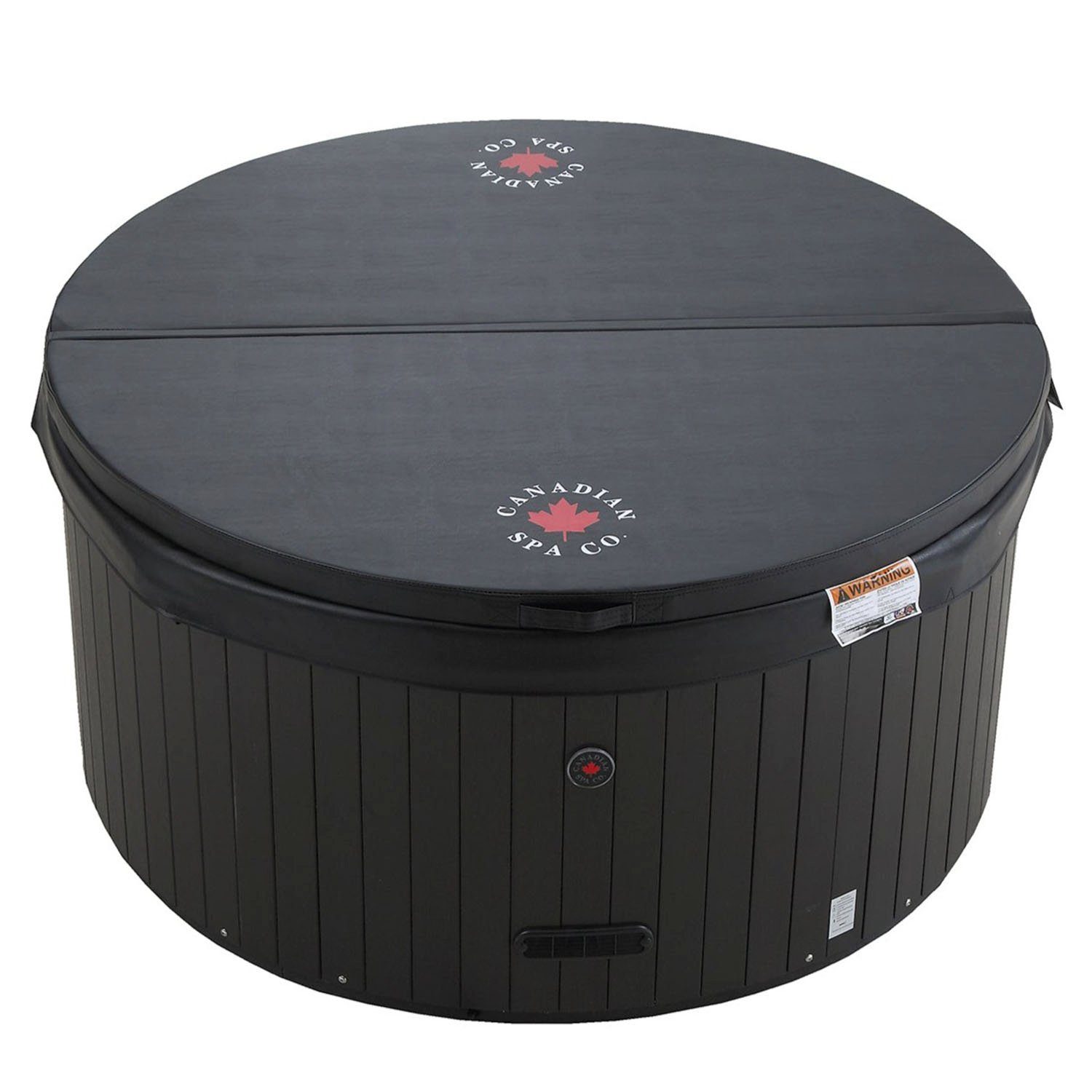 Canadian Spa GmbH Whirlpool Okanagan UV, Aufstellbecken, Steckdosen fertig (Plug-and-Play), Rund Ø 160 cm für 4 Personen, Inkl. UV & Ozon, Plug & Play-Funktion