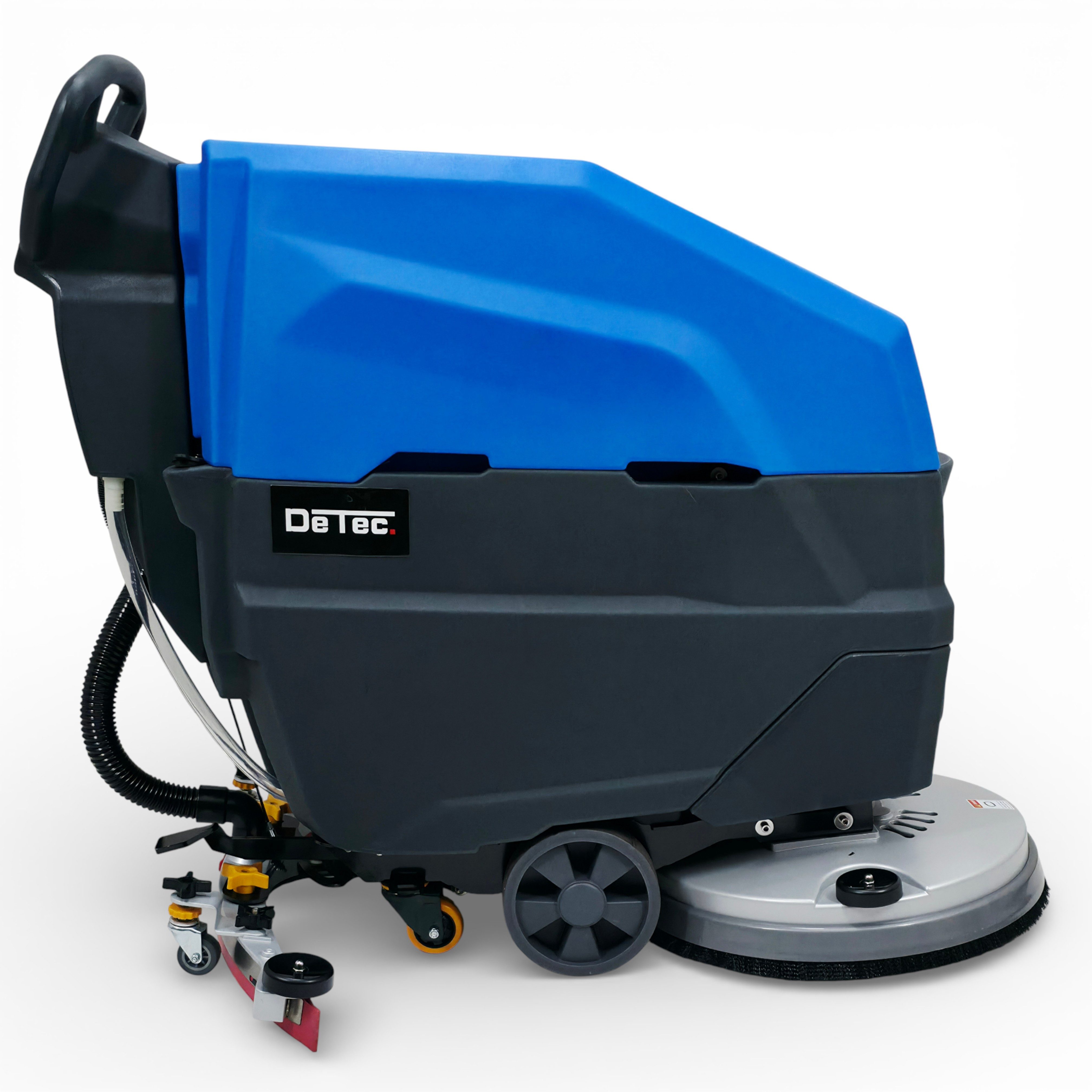 DeTec. Hartbodenreiniger Nachläufer Scheuersaugmaschine Gewerbe DT-FS1 – 24V Li-Ionen-Akku, 500 W, Bodenreinigungsmaschine mit 53 cm Arbeitsbreite