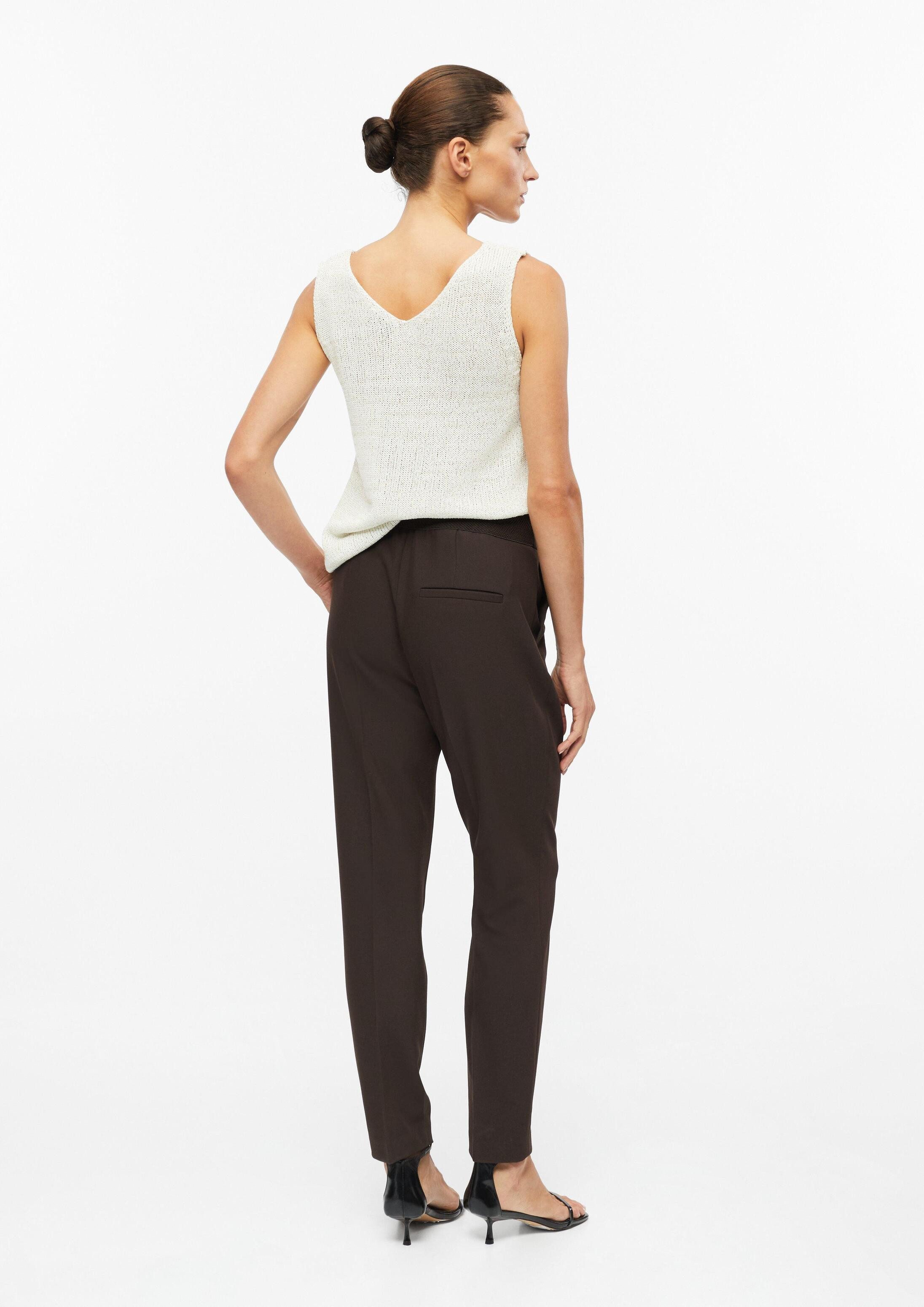 s.Oliver 7/8-Hose Hose Ankle-Hose im Slim Fit mit Tapered Leg und Elastikeinsatz