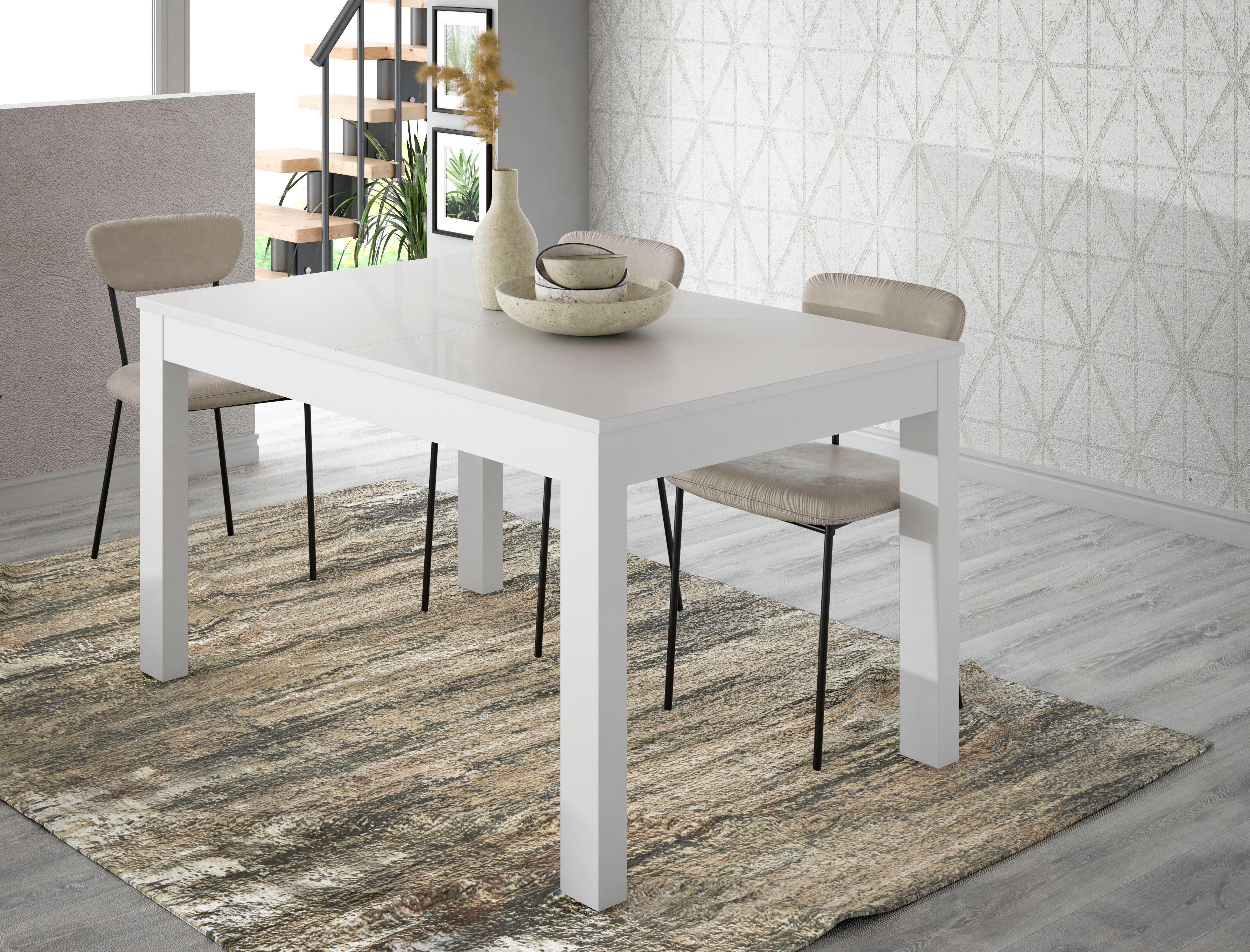 FORTE Esstisch Attention, Esstisch, groß ausziehbar, Einlegeplatte innenlie günstig online kaufen