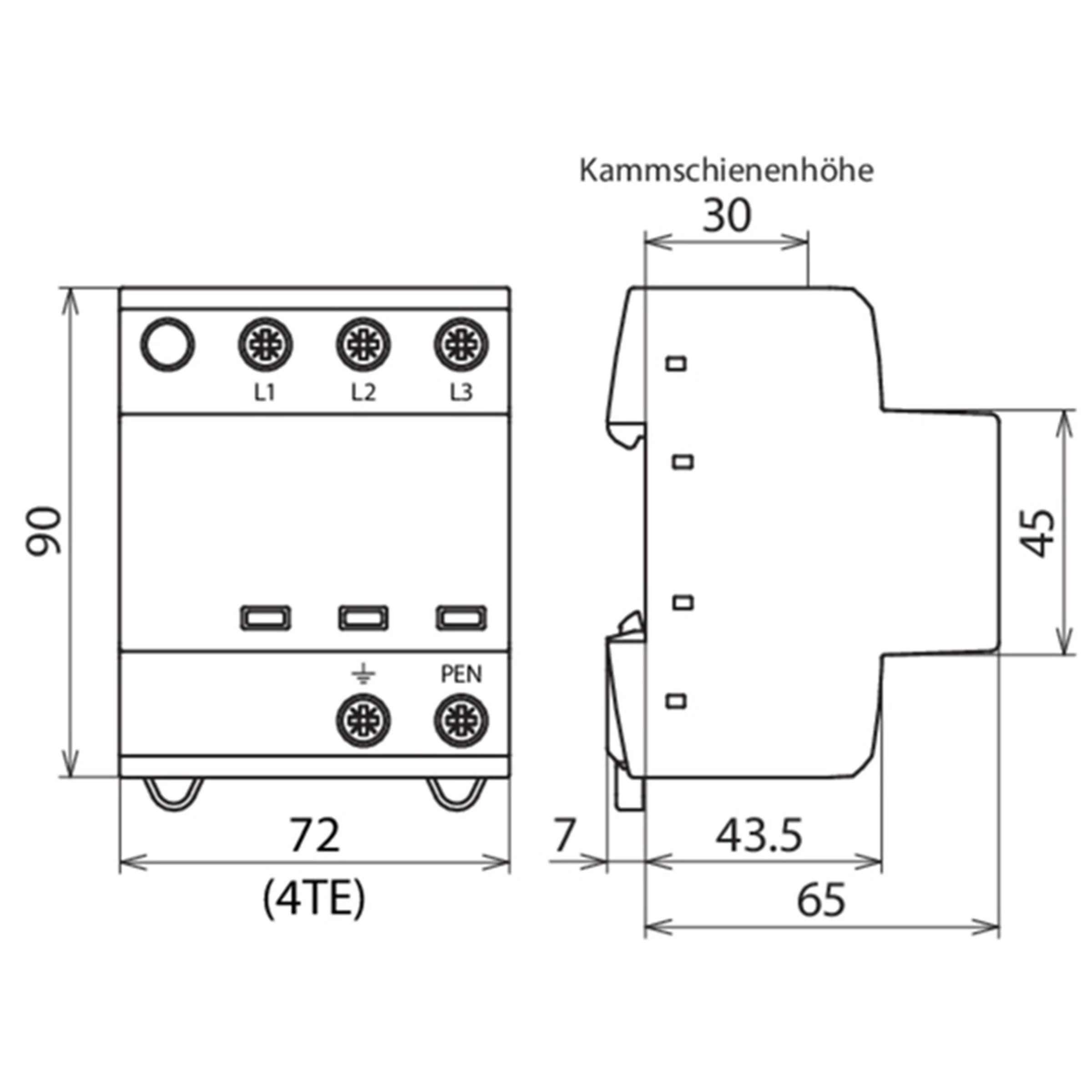 DEHN Schalter DEHNshield TNC 255 941300 DEHN Schutzlösungen Überspannungsbegrenzer (1-St)