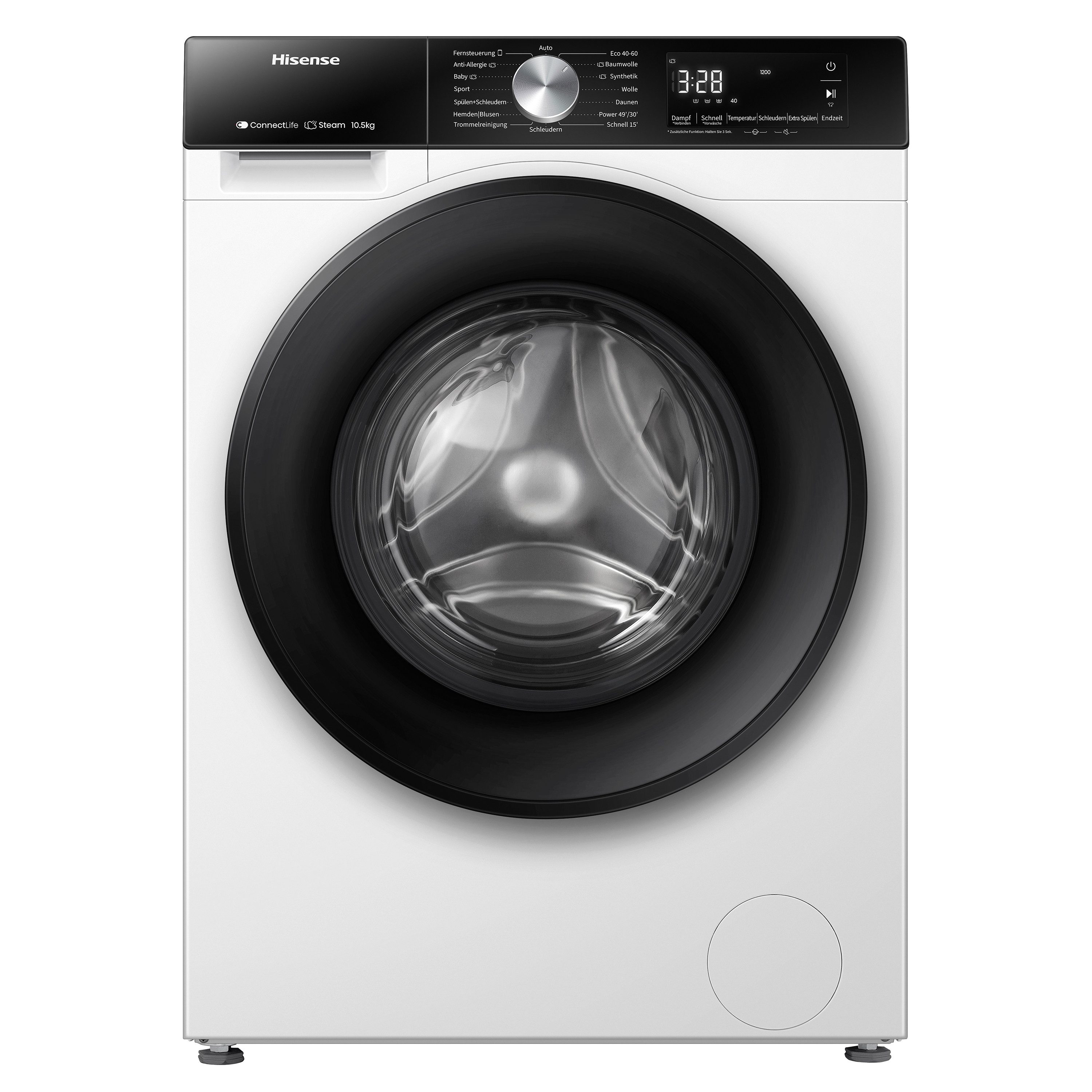Hisense Waschmaschine WF3S1043BW3, 10 kg, 1400 U/min, Wifi-ConnectLife