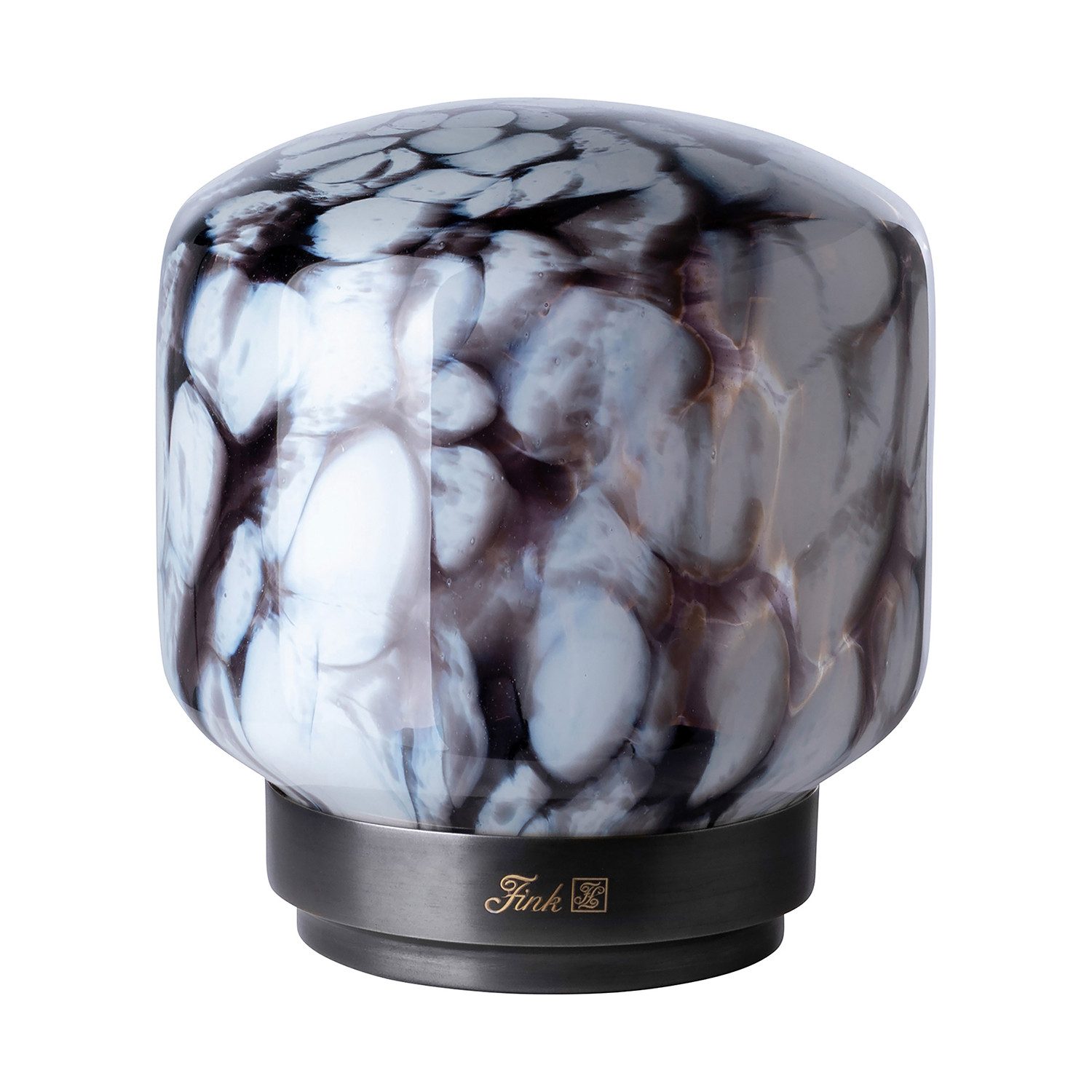 Fink LED Dekolicht ECLIPSE LED Leuchte - H. 24cm - blau-grün - Eisen/Glas/Polyethylen, LED Lampe Leuchte - Effiziente LED Beleuchtung für Ihr Zuhause