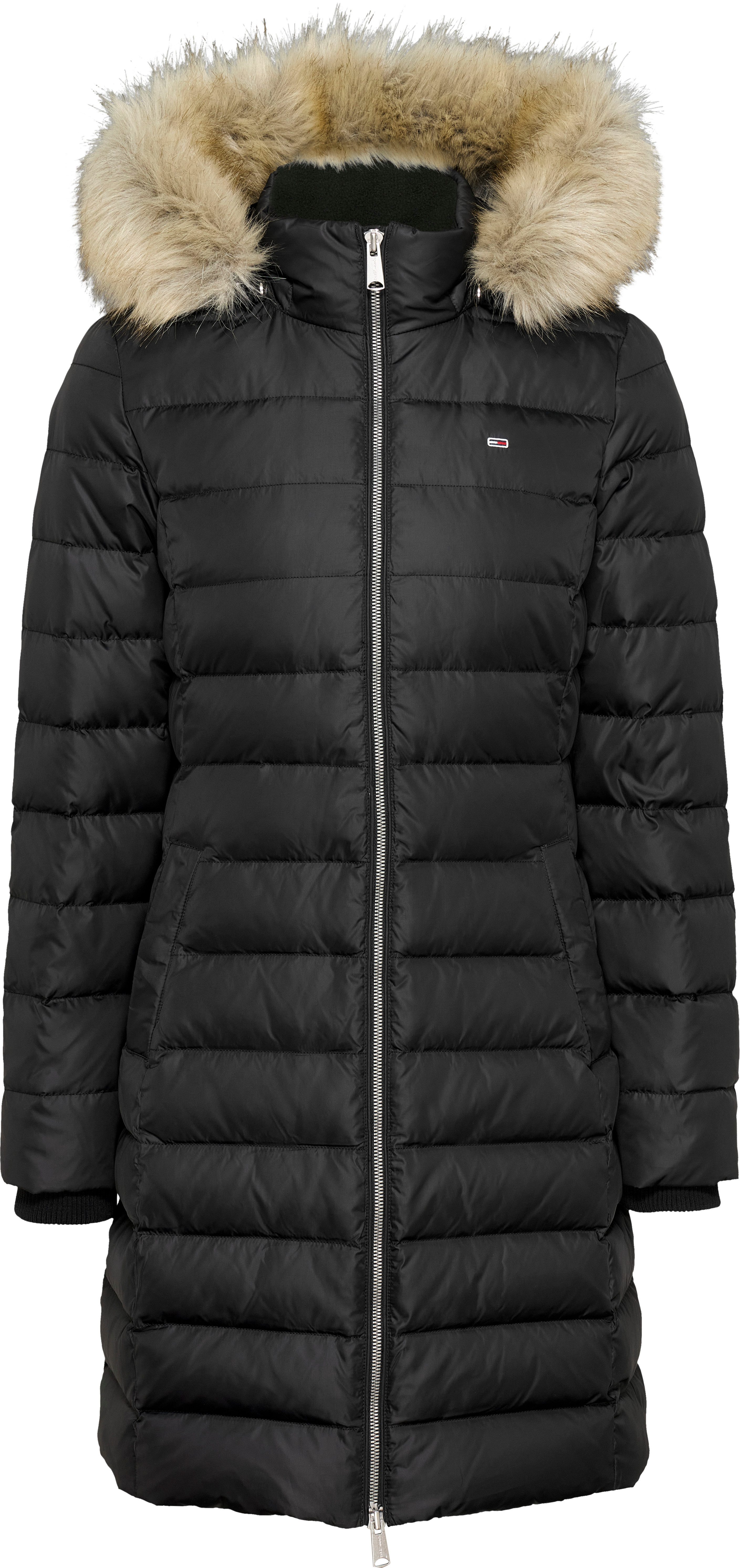 Tommy Jeans Steppmantel TJW ESSENTIAL HOODED DOWN COAT Kunstfaser – Bild 5 von 5