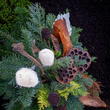 Kunstblume Lotus Naturdeko für Gestecke basteln natur 10er Set 6-8 cm Lotus, matches21 HOME & HOBBY, Höhe 6 cm