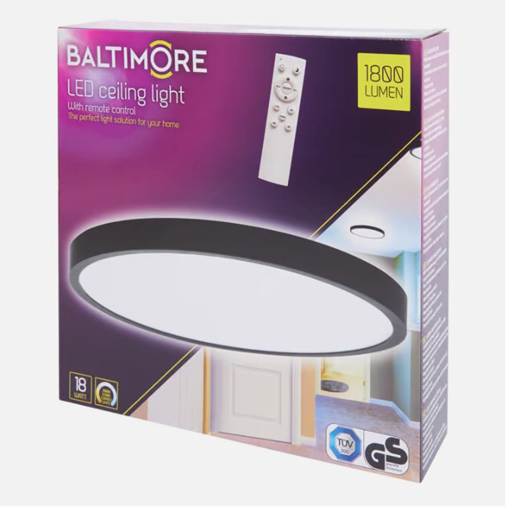 ZD Trading LED Deckenspot LED-Deckenlampe mit Fernbedienung dimmbar, Tageslichtweiß