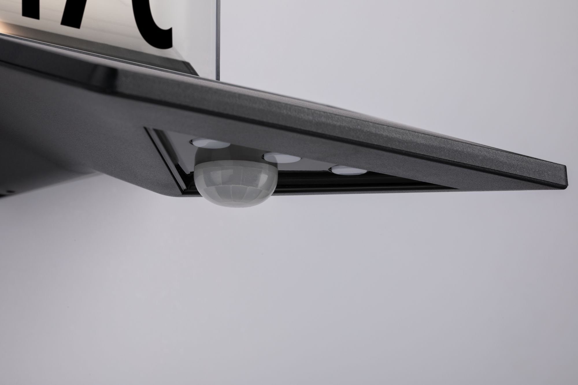 Paulmann LED Außen-Wandleuchte Yoko, Bewegungsmelder, mit Solar LED Hausnummernleuchte, Warmweiß, LED-Board, integriert, fest Bewegungsmelder