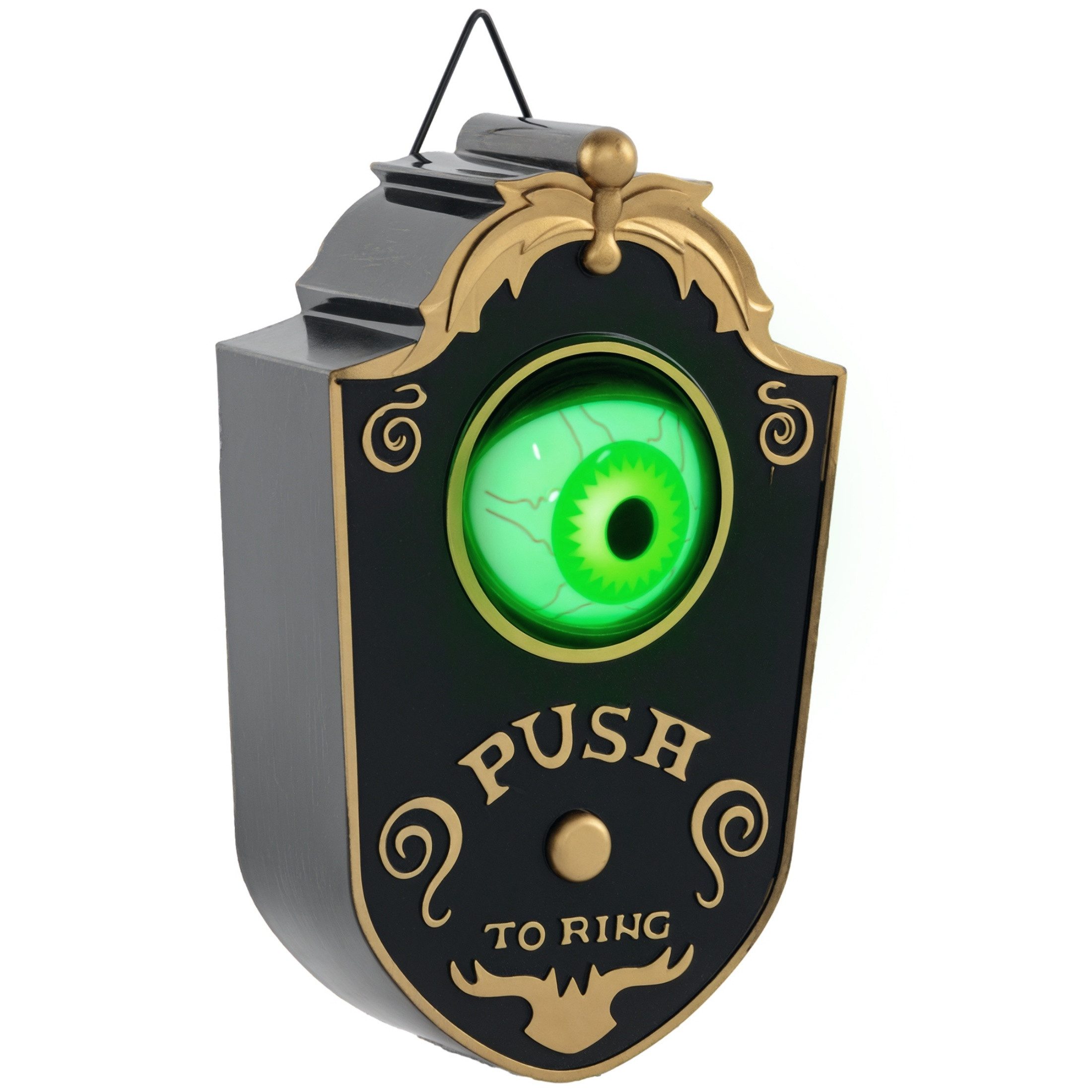 Blossom LED-Dekofigur Halloweendeko Türklingel mit Horror-Auge, Sound- & Touchsensor, LED (1 St)