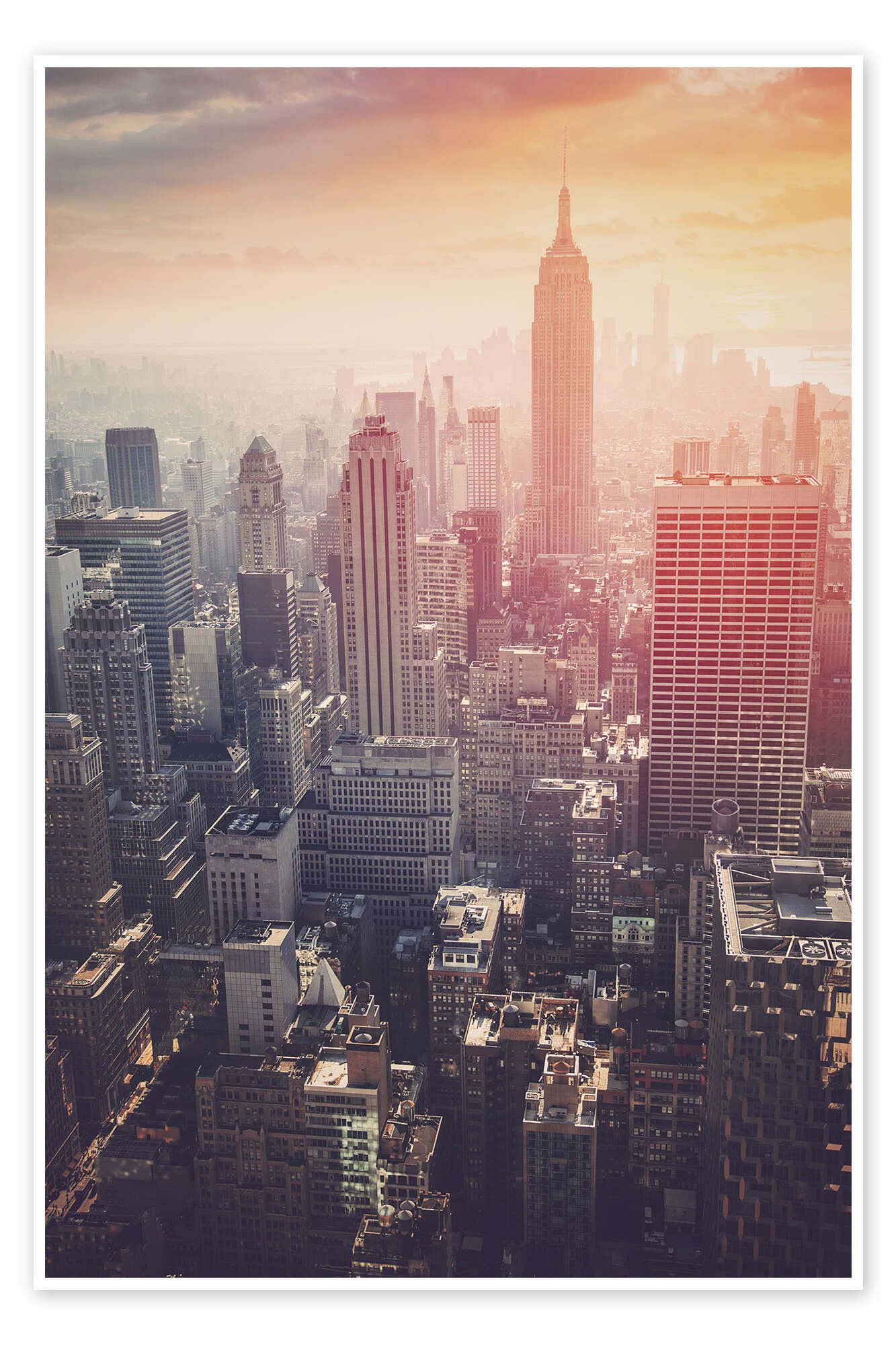Posterlounge Poster Editors Choice, The Empire State, Wohnzimmer Fotografie