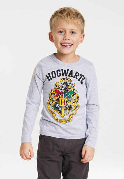 LOGOSHIRT Langarmshirt »Hogwarts« mit detailliertem Print