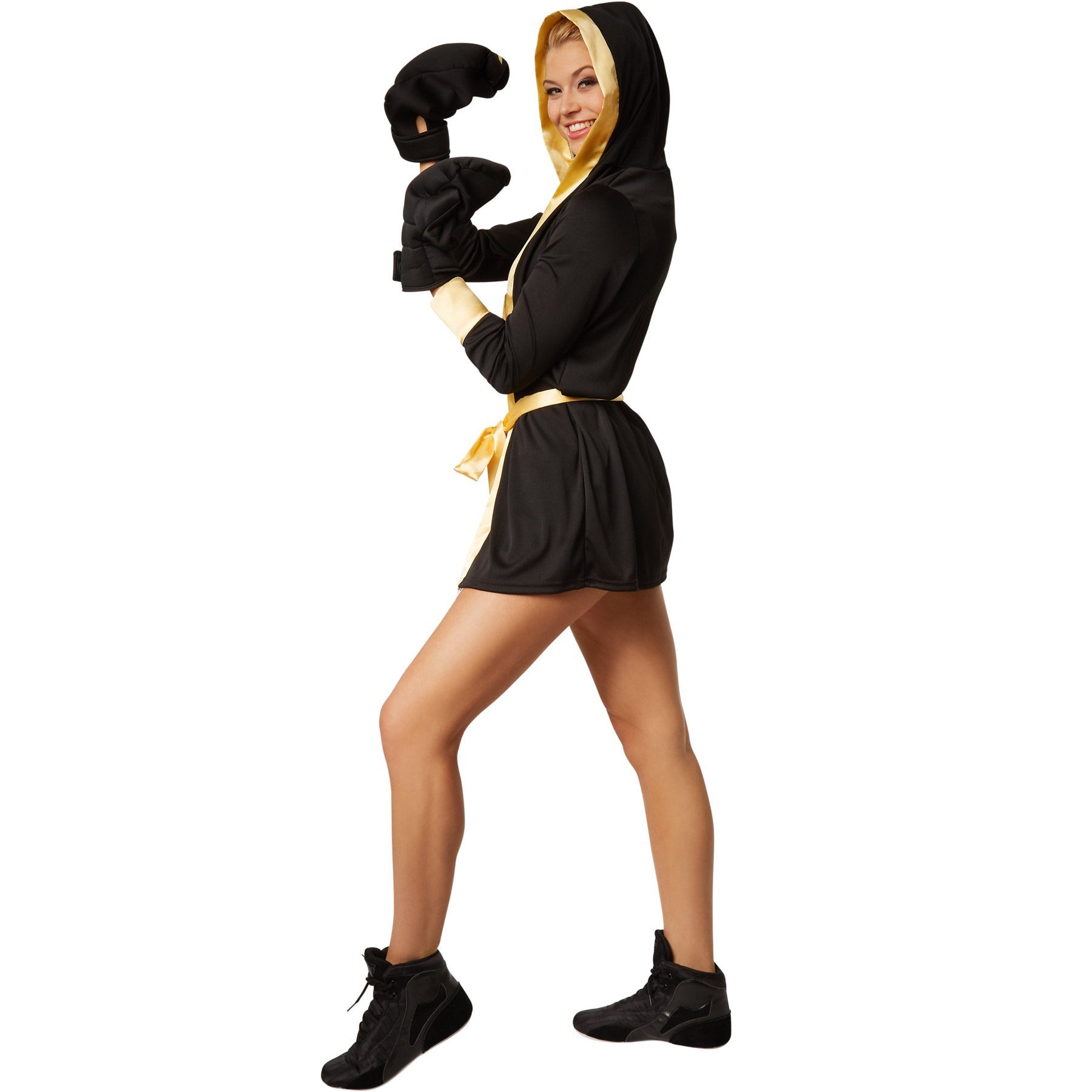 dressforfun Kostüm Frauenkostüm Boxerin, Boxerkostüm mit Shorts, Mantel & H günstig online kaufen