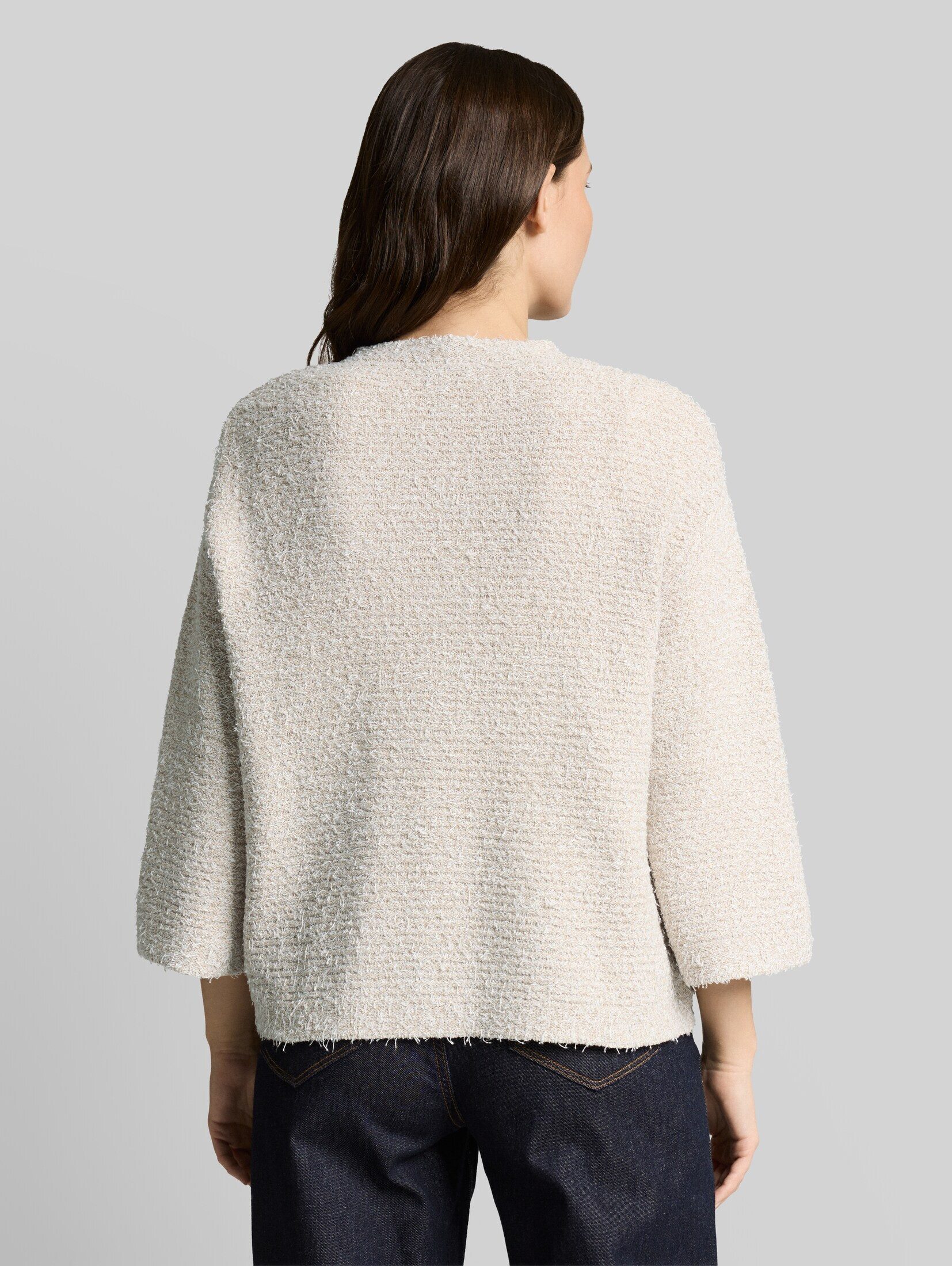 TOM TAILOR Cardigan Pullover & Strickjacken Loose Fit Cardigan mit 3/4-Arm