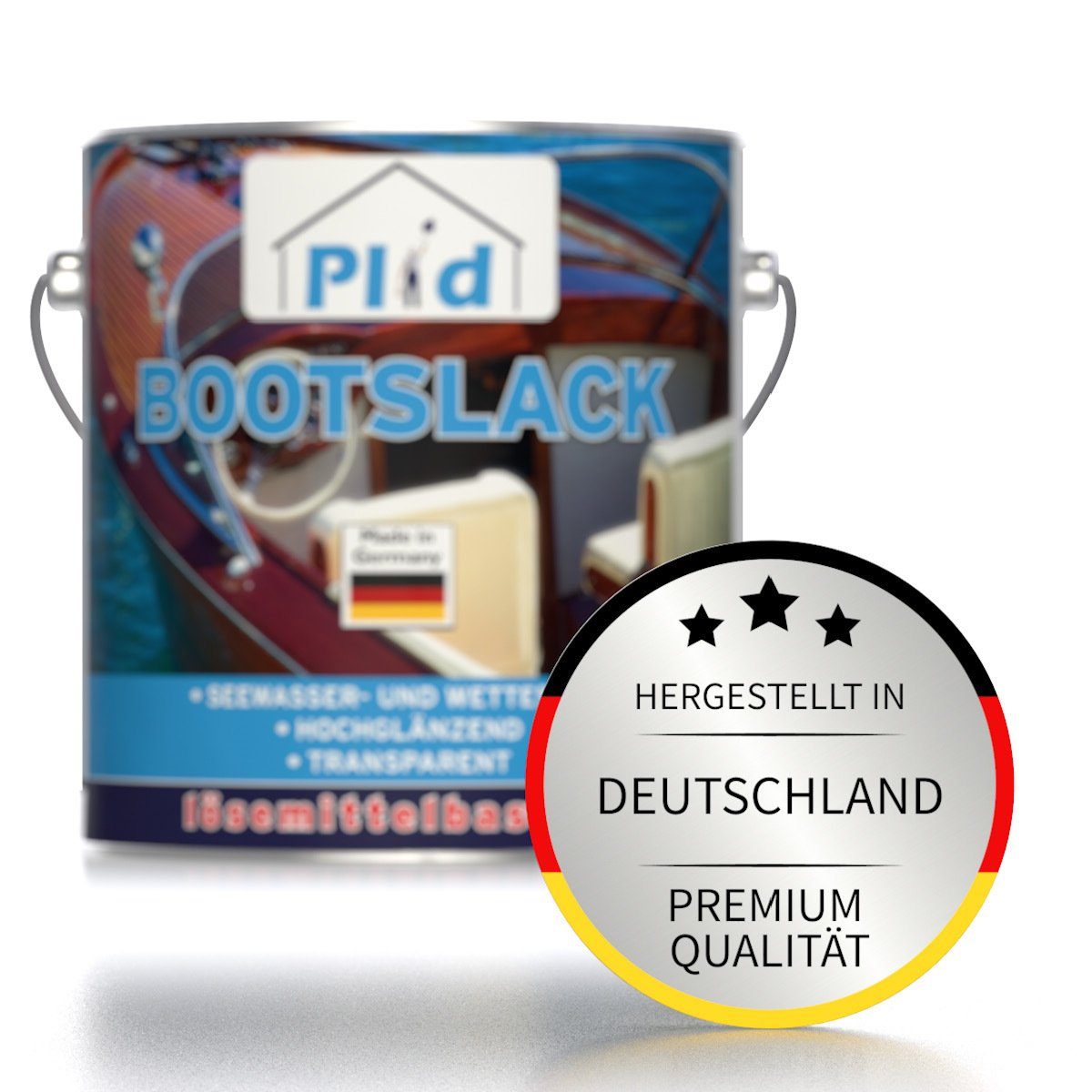 plid Klarlack Bootslack Holzlack Parkettlack Klarlack Anstreichset, Schnelltrocknend Premium