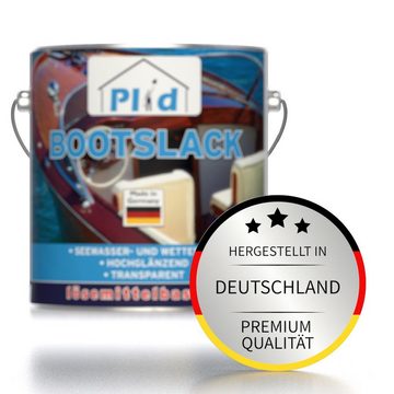 plid Klarlack Premium Bootslack Klarlack Parkettlack Holzlack Anstreichset, Schnelltrocknend