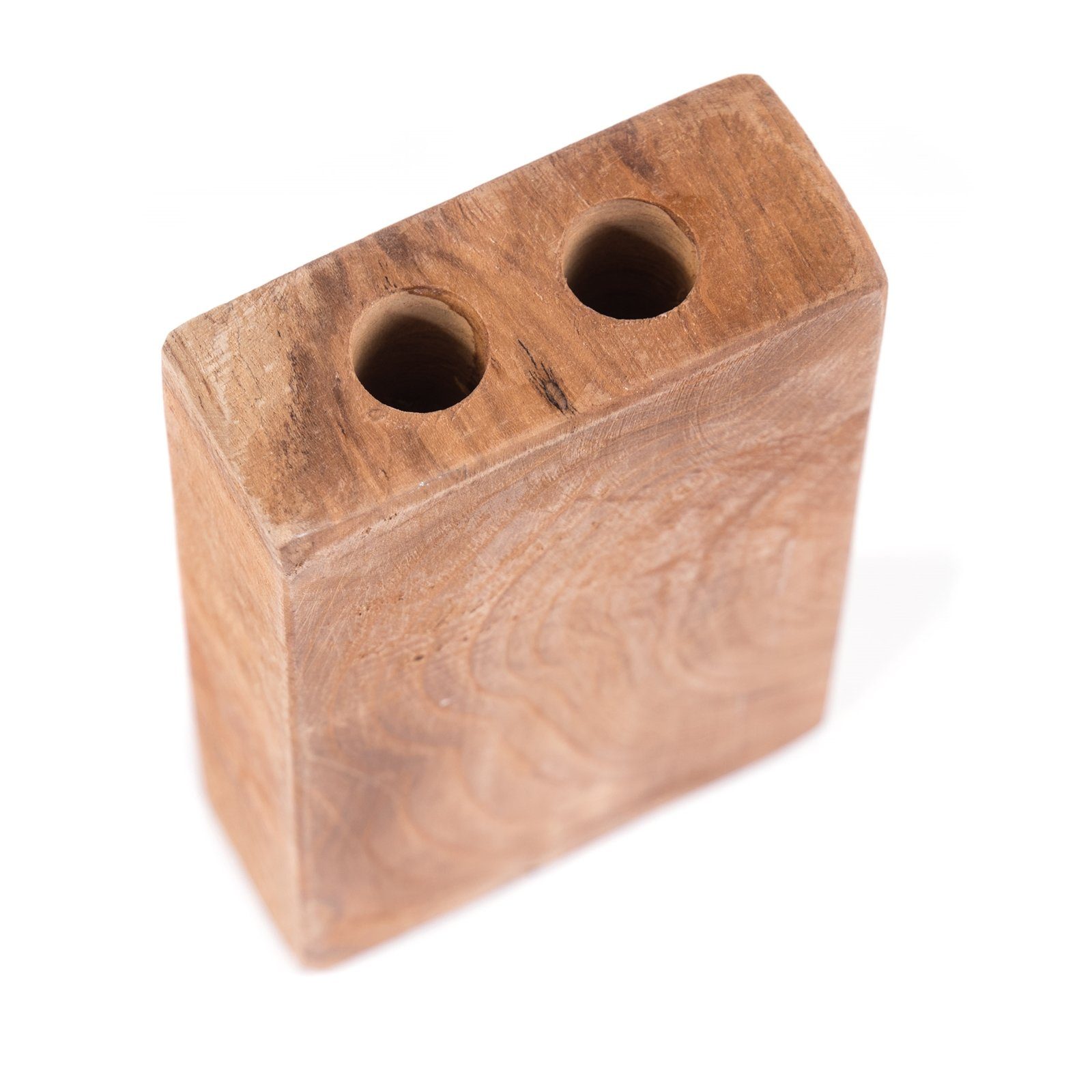 DESIGN DELIGHTS Aufbewahrungsbox ZAHNBÜRSTENHALTER "DUO II", Holz massivholz, 2 Halter, Bad Organizer – Bild 5 von 5