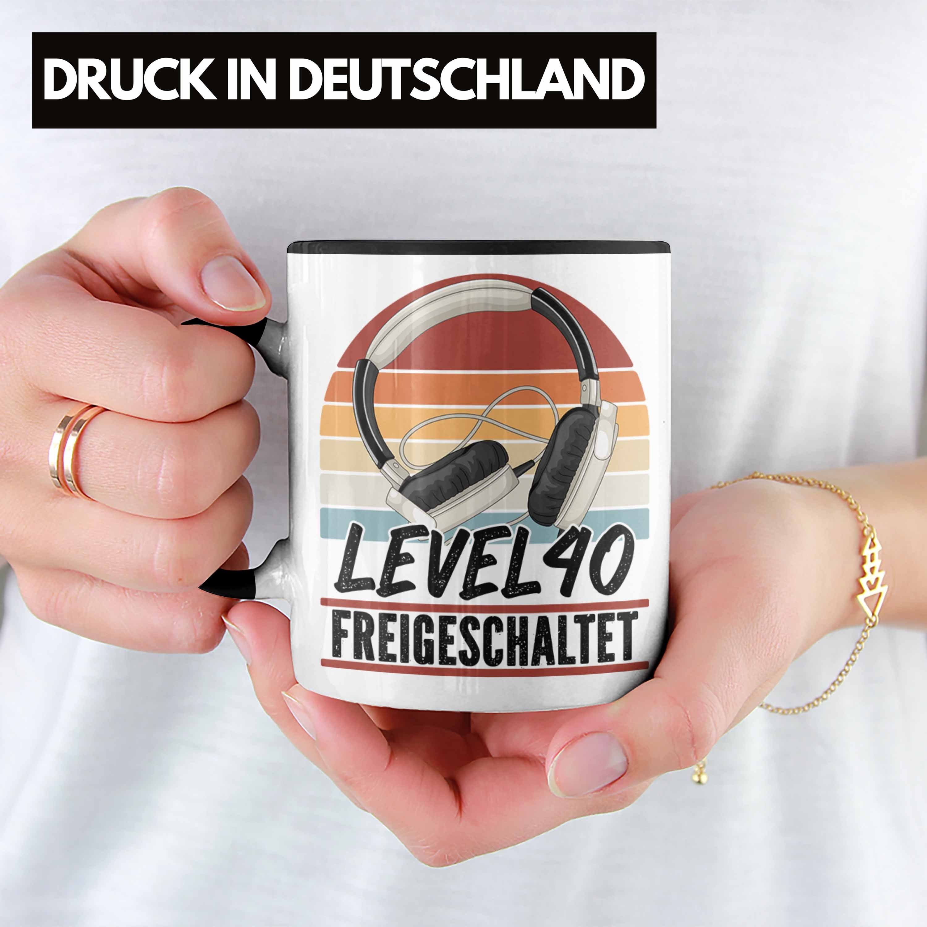 Gamer 40er Tasse Geburts Gaming Trendation Geburtstag Schwarz Männer 40. Geschenk Kaffee-Becher