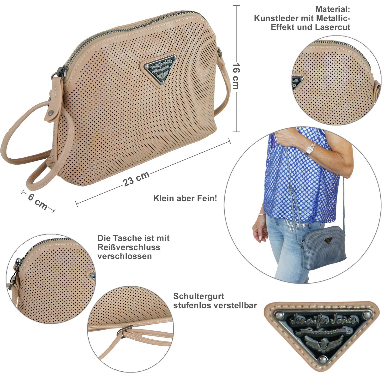 J JONES JENNIFER JONES Schultertasche Kleine günstig online kaufen