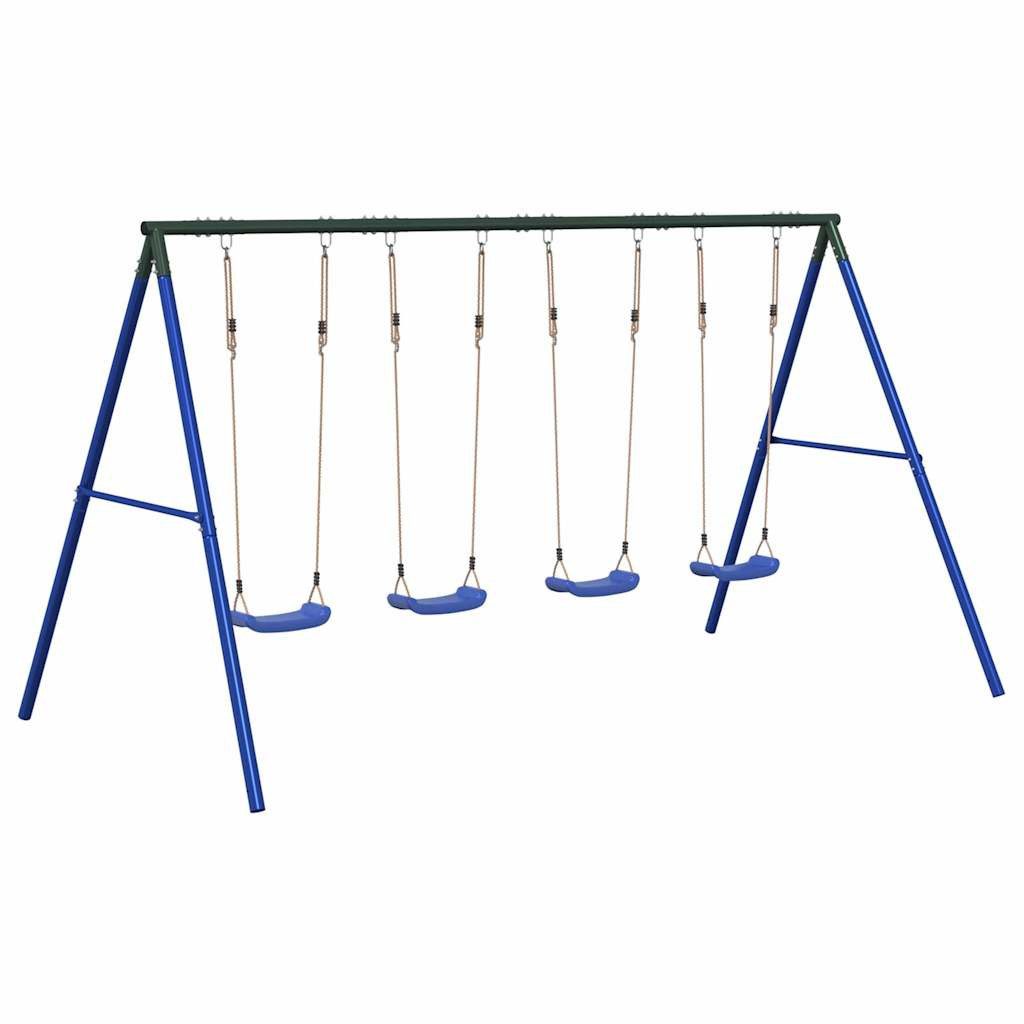 vidaXL Spielturm Schaukel-Set mit 4 Schaukelsitzen
