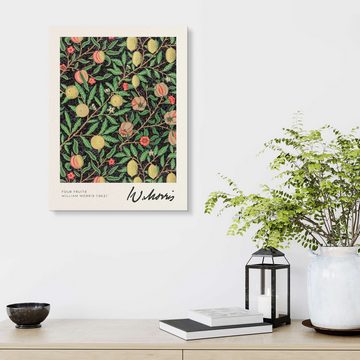 Posterlounge Forex-Bild William Morris, Four Fruits, Wohnzimmer Malerei