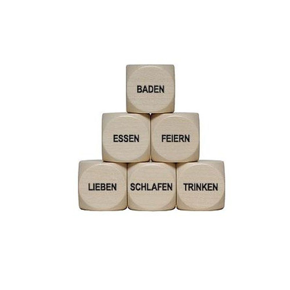 GICO Spiel (Spiele) Was tun Würfel" Holzwürfel 30 mm Entscheidungswürf