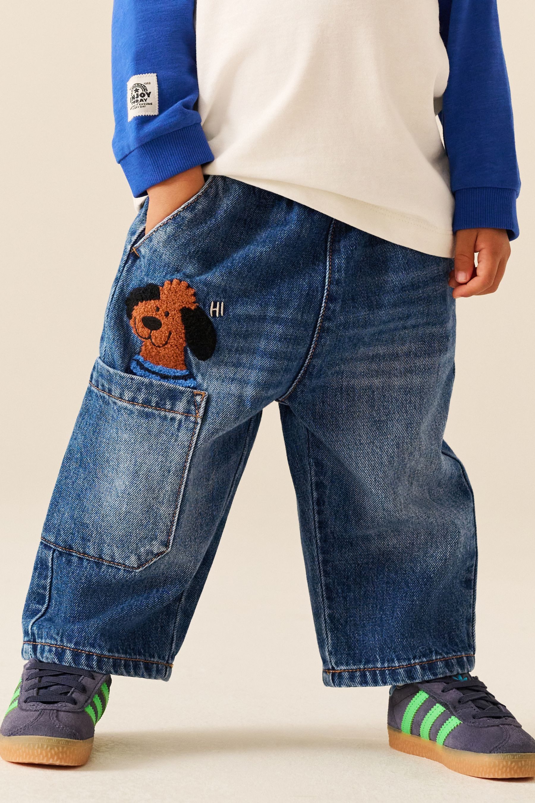 Next Weite Jeans Schlupfhose mit weitem Beinschnitt (1-tlg)