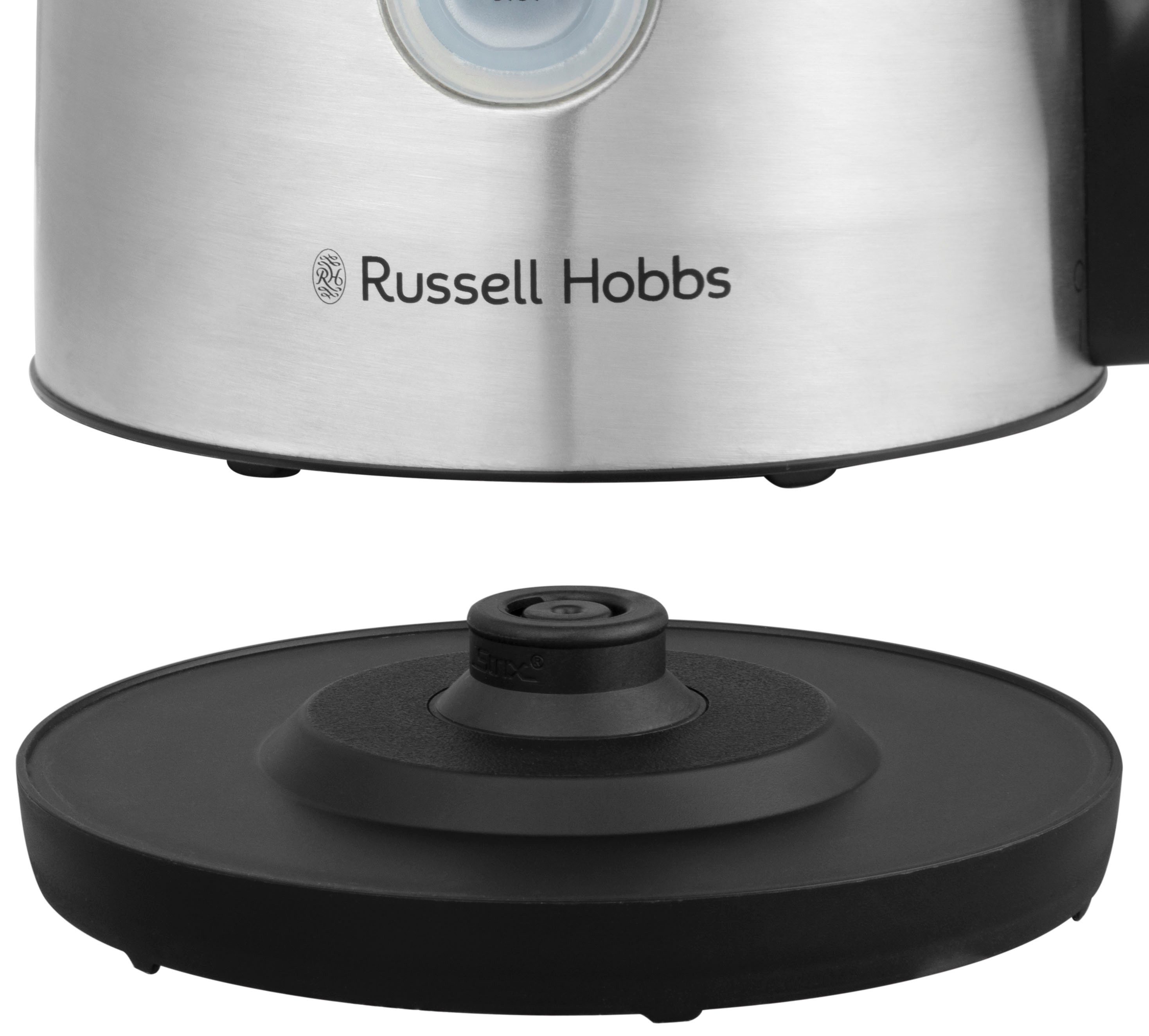 RUSSELL HOBBS Wasserkocher Heaton 27380-70, 1,7 l, 2400 W, Edelstahl, herausnehmbarer Anti-Kalk-Filter und Wasserstandanzeige