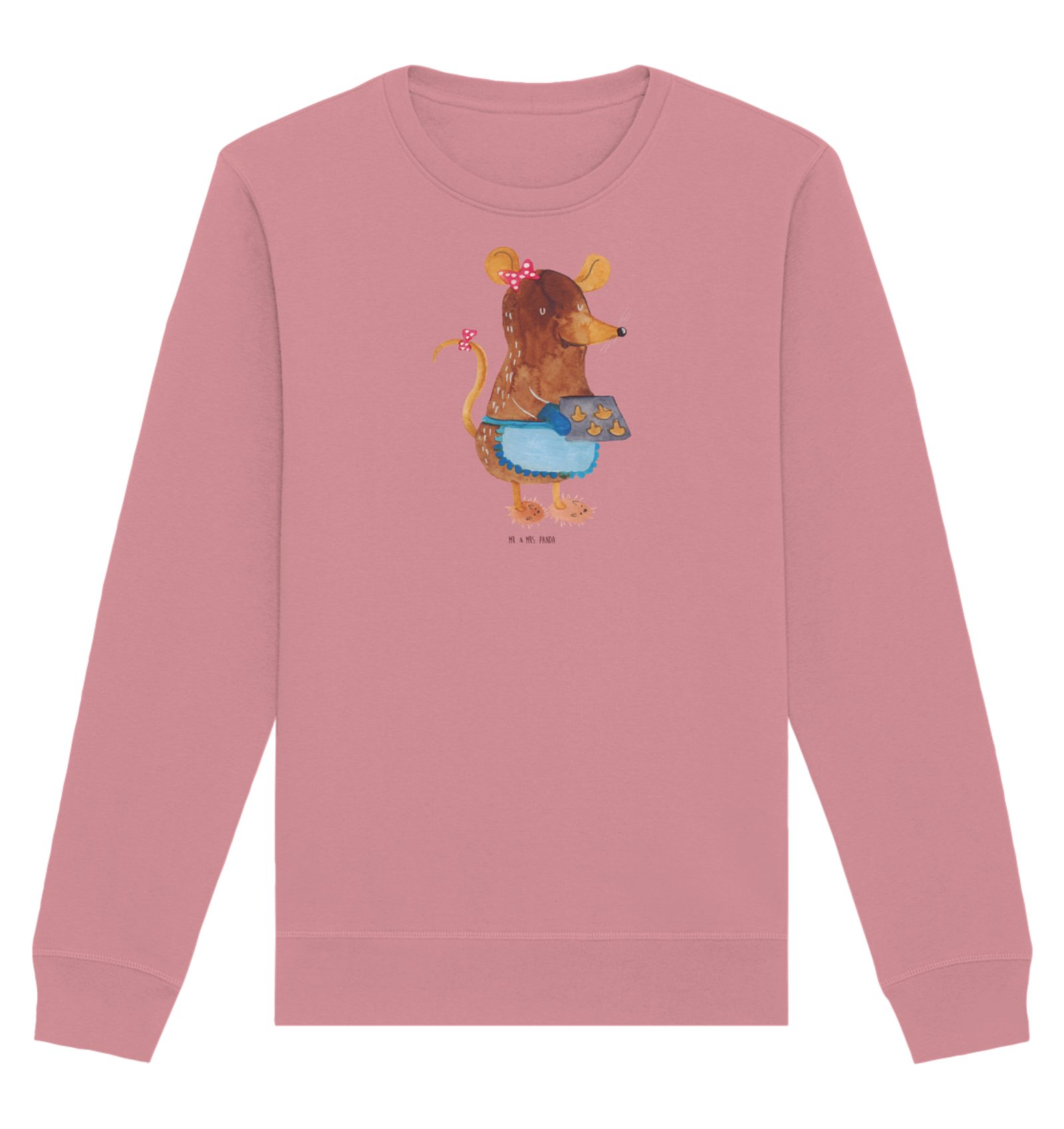 Longpullover Maus Kekse Größe S - Canyon Pink - Geschenk, Pullover Männer, Pullove