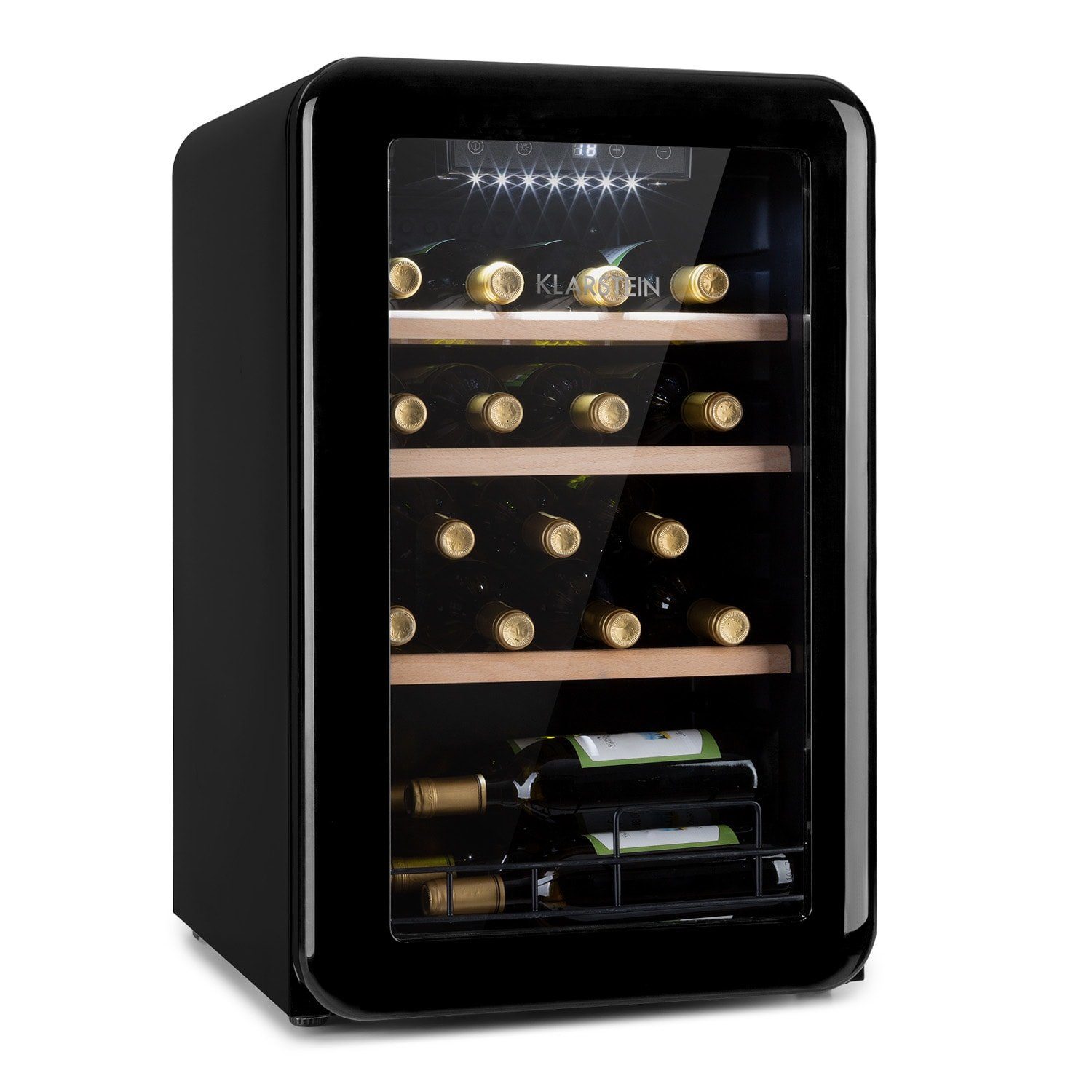 Klarstein Weinkühlschrank Vinetage 19 Uno Getränkekühler Kühlschrank 70  Liter 4-22°C Retro-Design,Wein Flaschenkühlschrank Getränkekühlschrank  Weintemperierschrank Weinschrank Kühlschrank klein online kaufen | OTTO