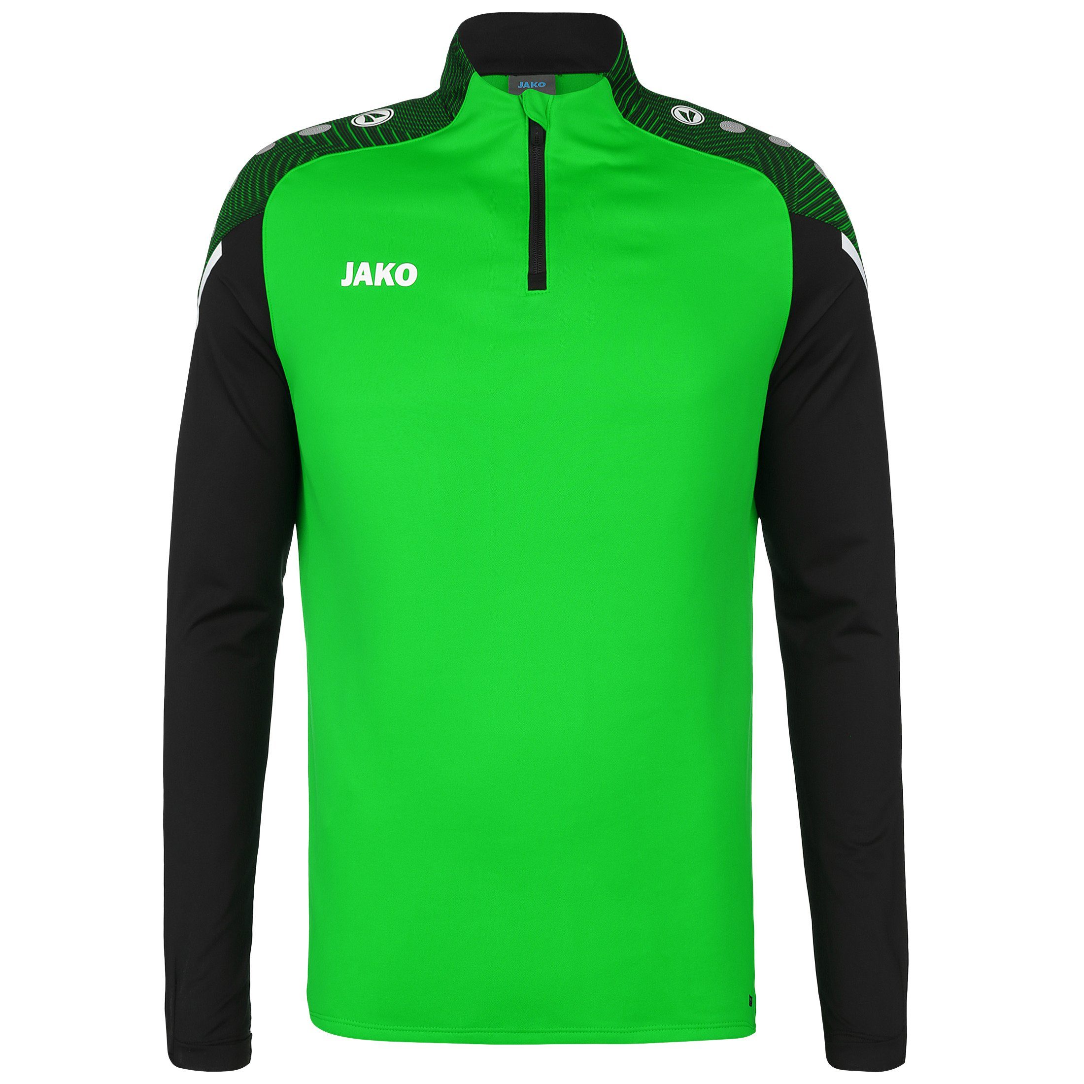 Ziptop Trainingsjacke schwarz Performance Jako / Trainingspullover grün Herren