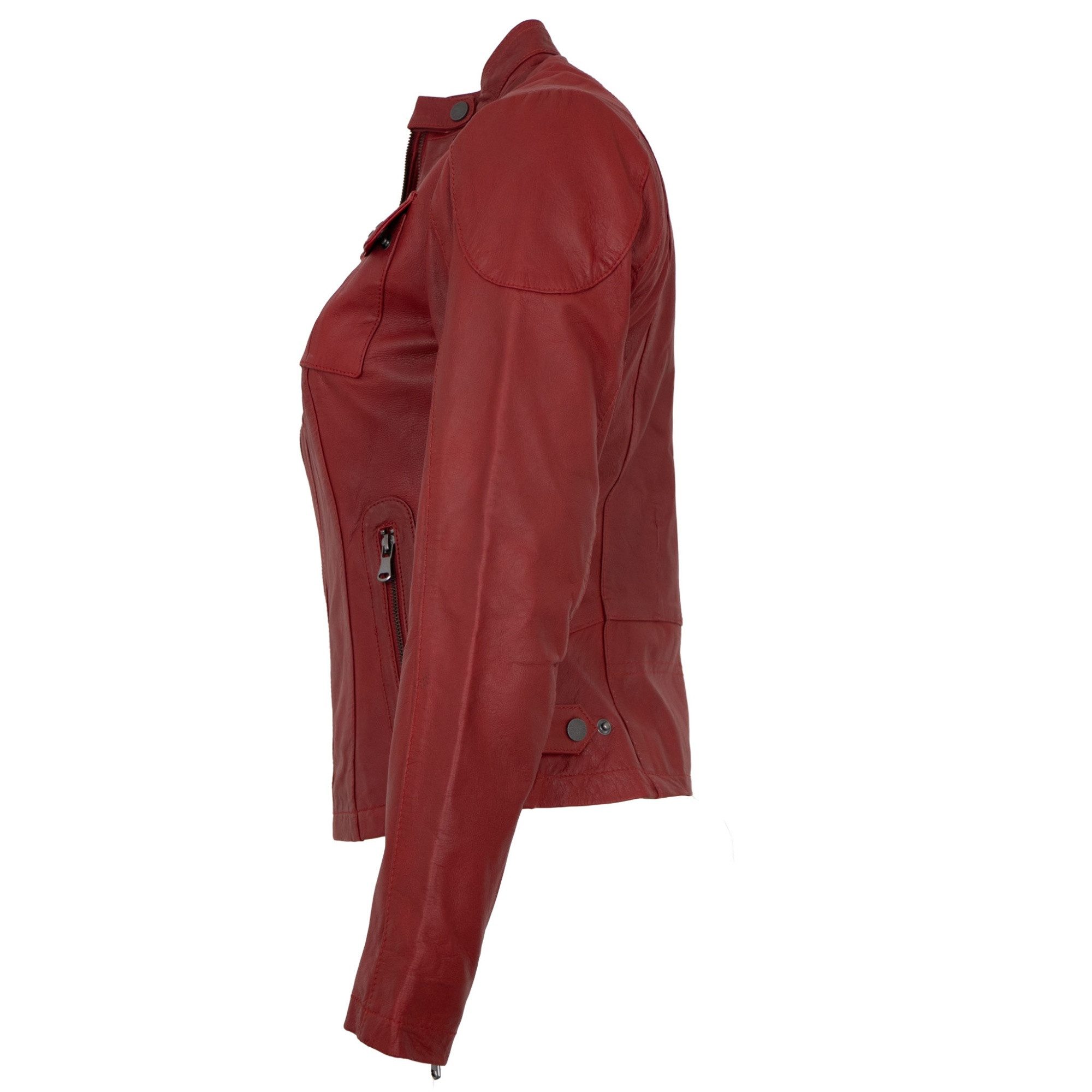7eleven Lederjacke Anita 7eleven - Damen Lederjacke Lammnappa rot