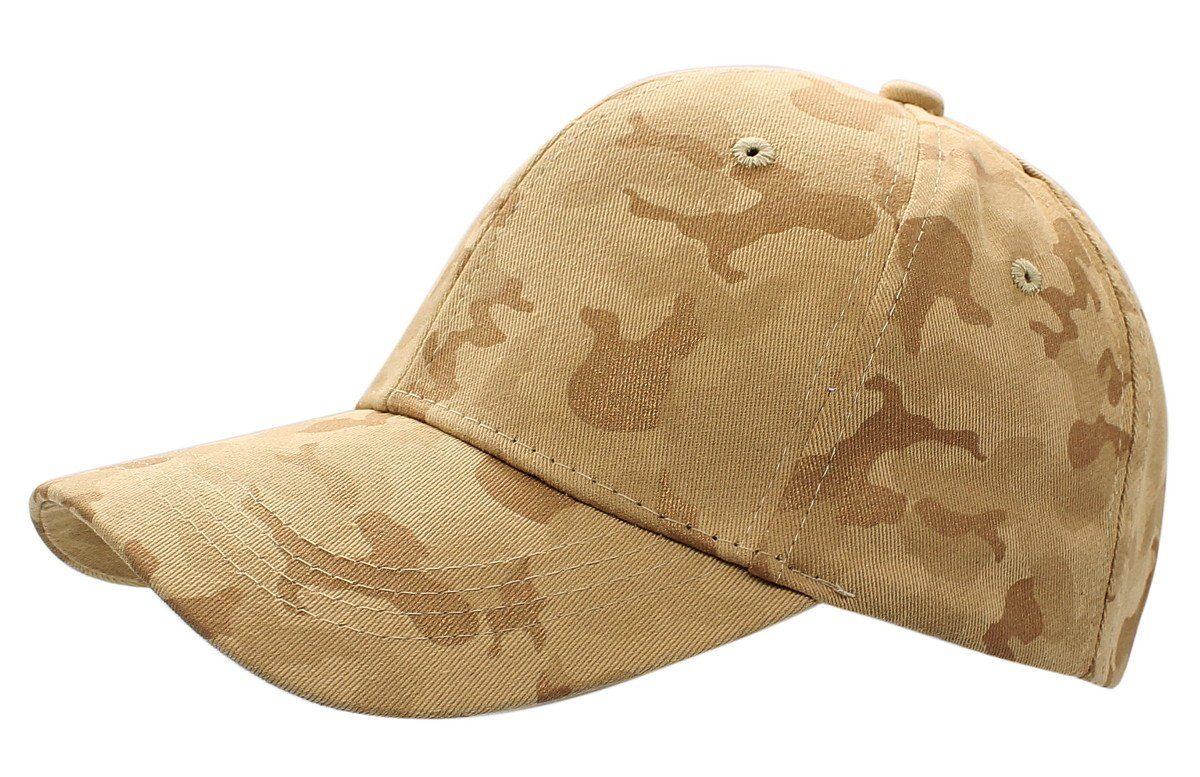 dy_mode Baseball Cap Camouflage Kappe Damen Basecap Herren Army Muster Schirmmütze Bunt One Size, mit Belüftungslöcher, Unisex K106-Ginger