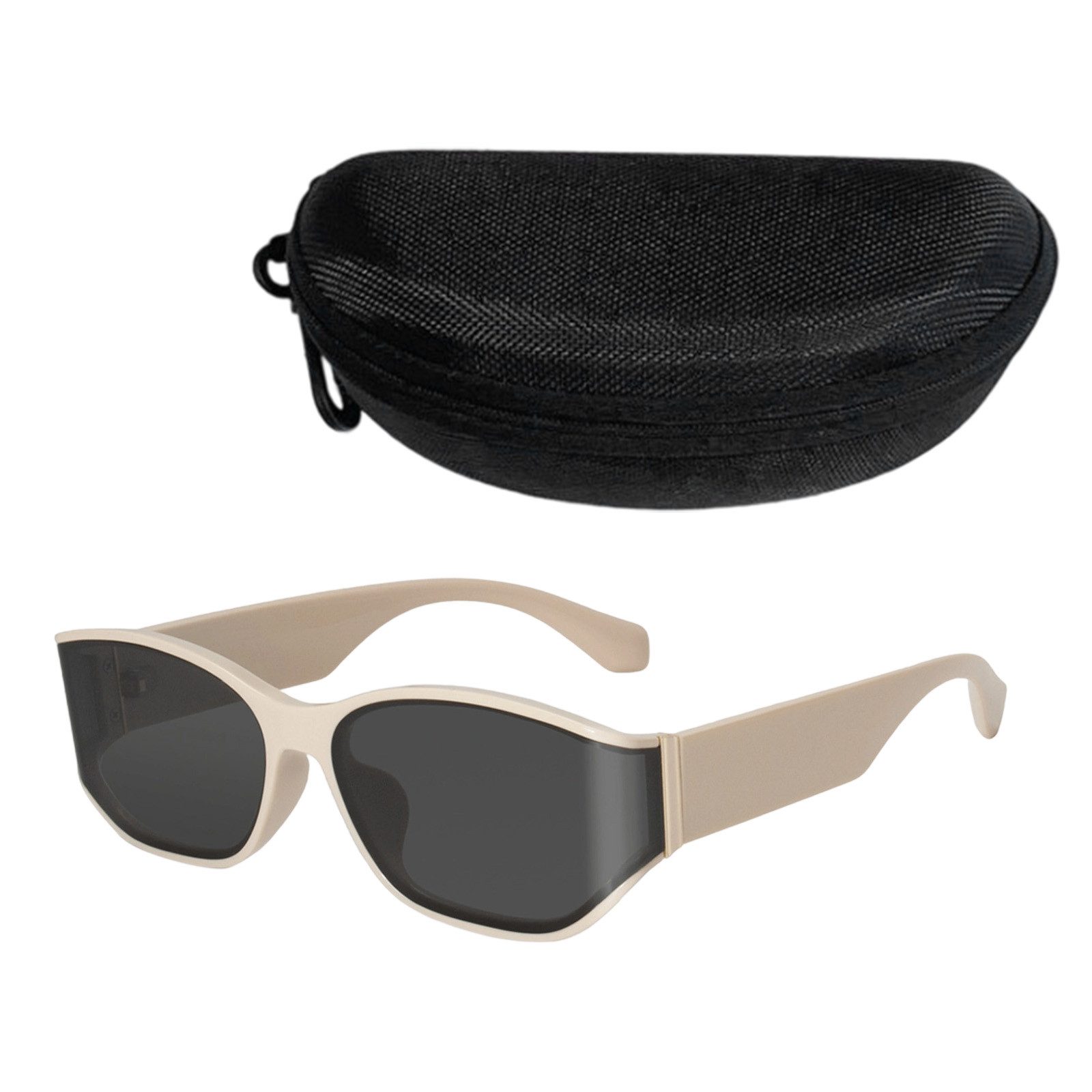 MODFU Sonnenbrille Polarisierte Sportbrille UV-Schutzbrille Fahrerbrille Damen Herren (Radsportbrillen Polarisierte Gläser UV Schutz mit Etui enthalten, 1-St., Unisex, Oval Design, Leicht & Flexibel) für Outdoor Camping Reisen Freizeit Urlaub Reisen Sonnen usw