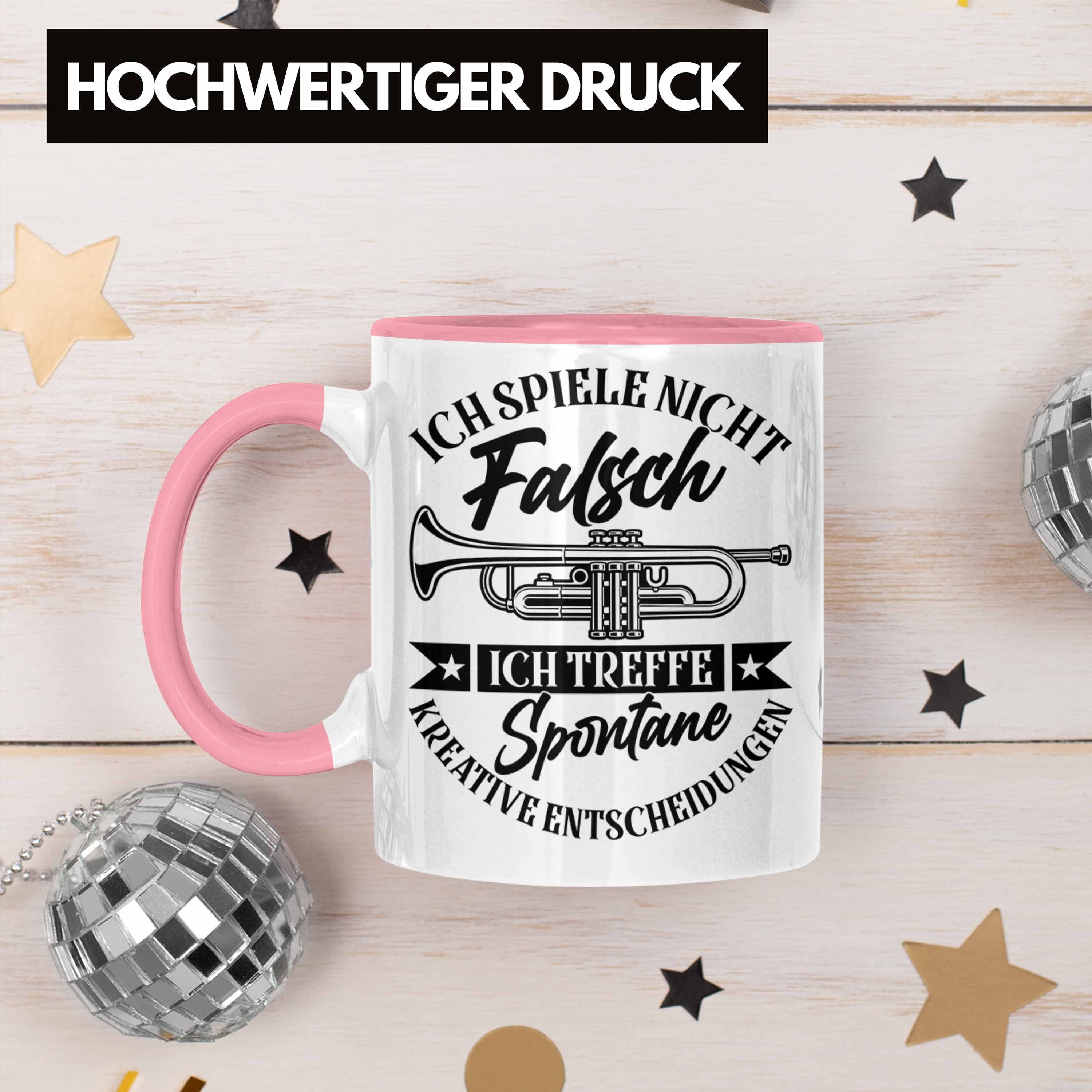 Trendation Trompeten-Spieler Tasse Trompeter Ges Nicht Rosa Spiele Tasse Falsch Ich Trompete