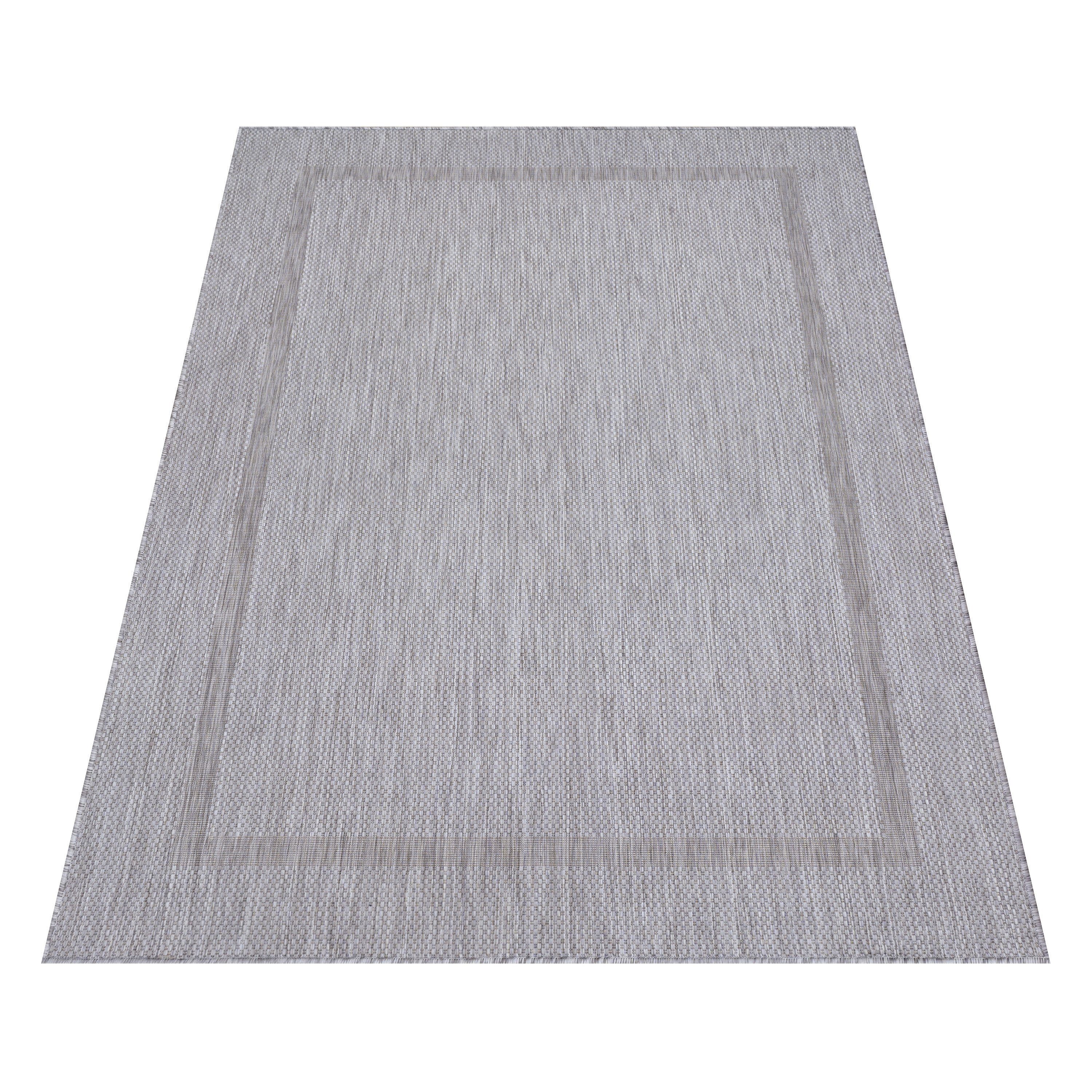 Outdoorteppich RELAX 4311, Ayyildiz Teppiche, rechteckig, Höhe: 5 mm, Pflegeleicht / Strapazierfähig / In- und Outdoor geeignet Silberfarben