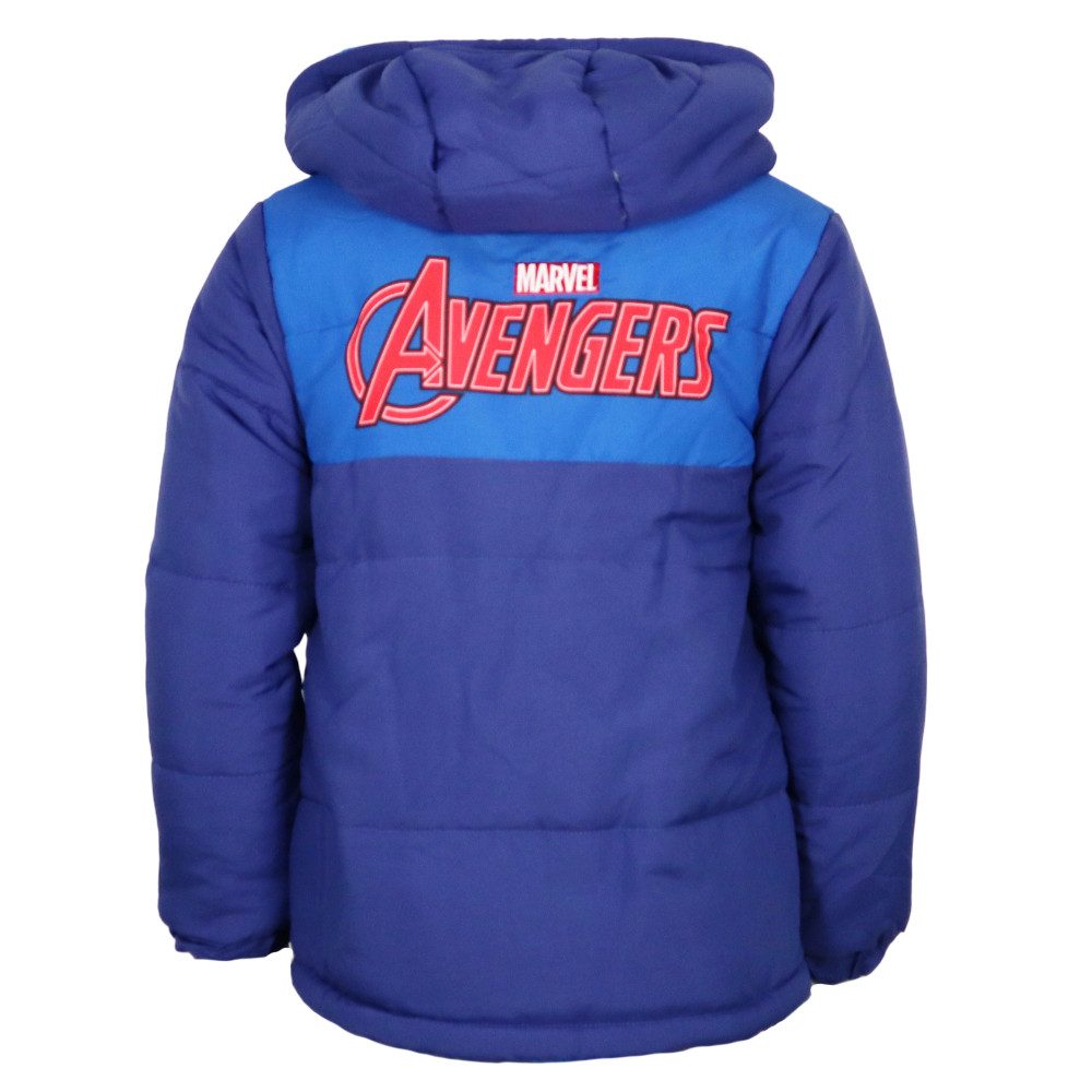 MARVEL Winterjacke Marvel Avengers Kinder Jungen Winterjacke Jacke mit Kapuze Gr. 98 bis 128