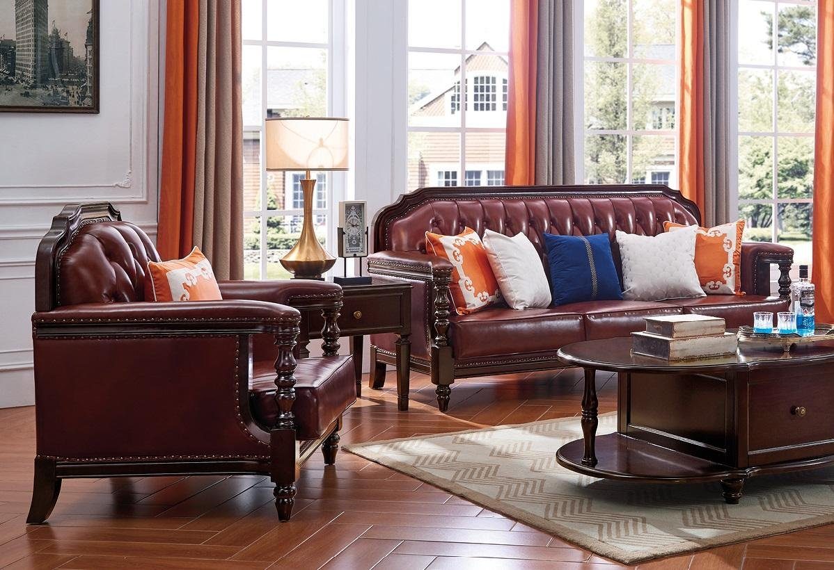 JVmoebel in Chesterfield Made Chesterfield-Sofa 3+1 Sitzer Sofagarnitur, Europe Klassischer Barock Stil Garnitur