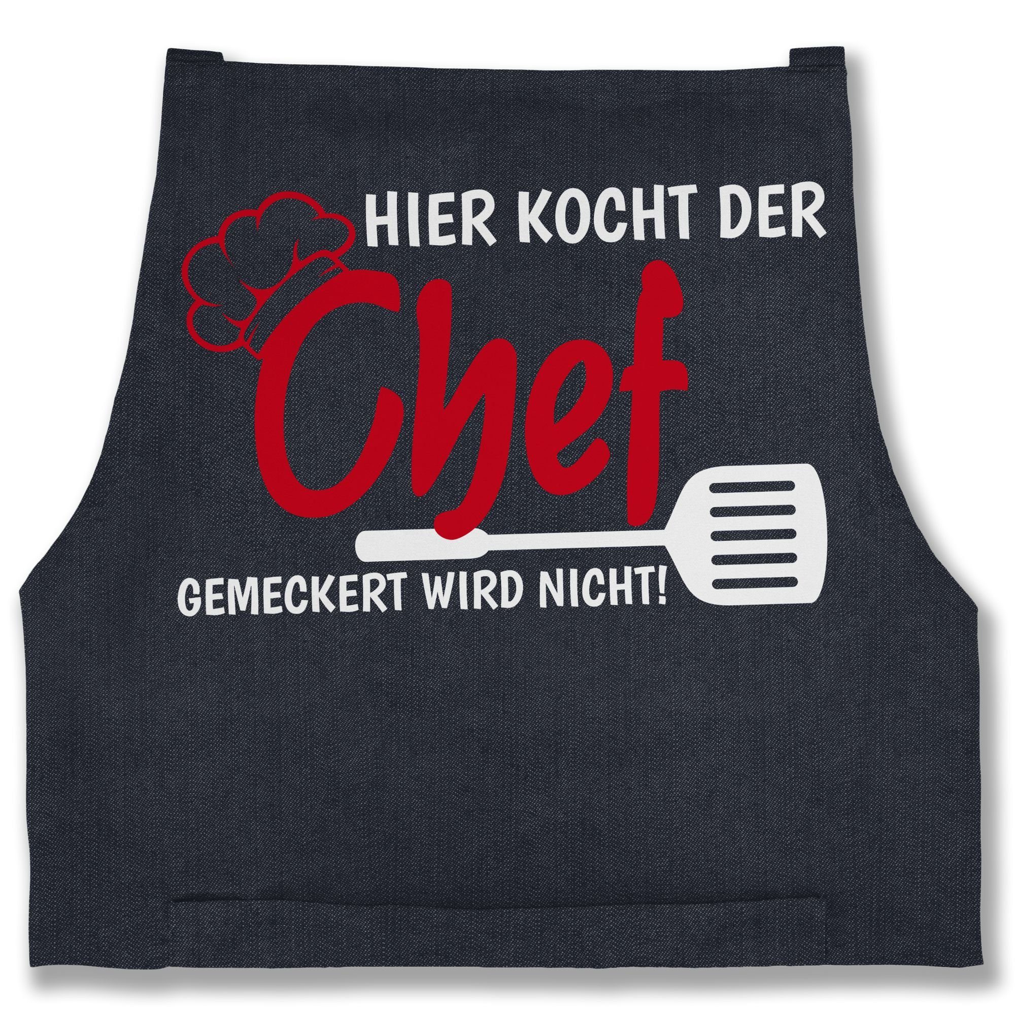 Shirtracer Kochschürze Hier kocht der Chef günstig online kaufen