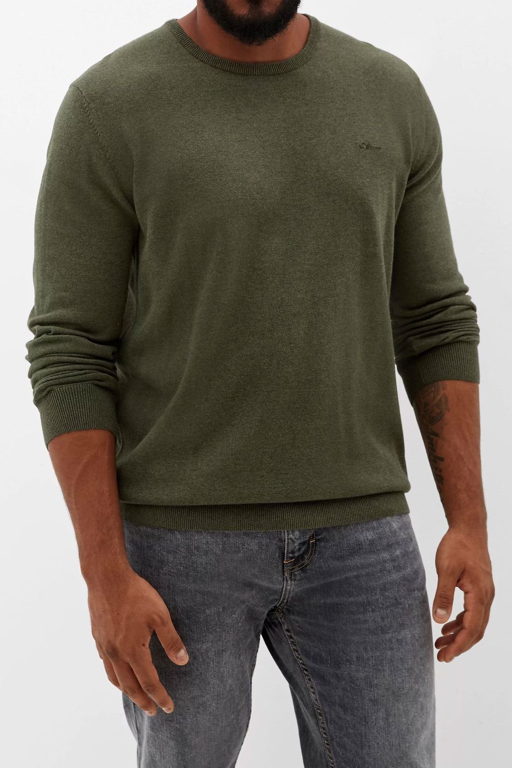 s.Oliver Feinstrickpullover aus Baumwolle Farbe schwarz Größe: 5XL günstig online kaufen